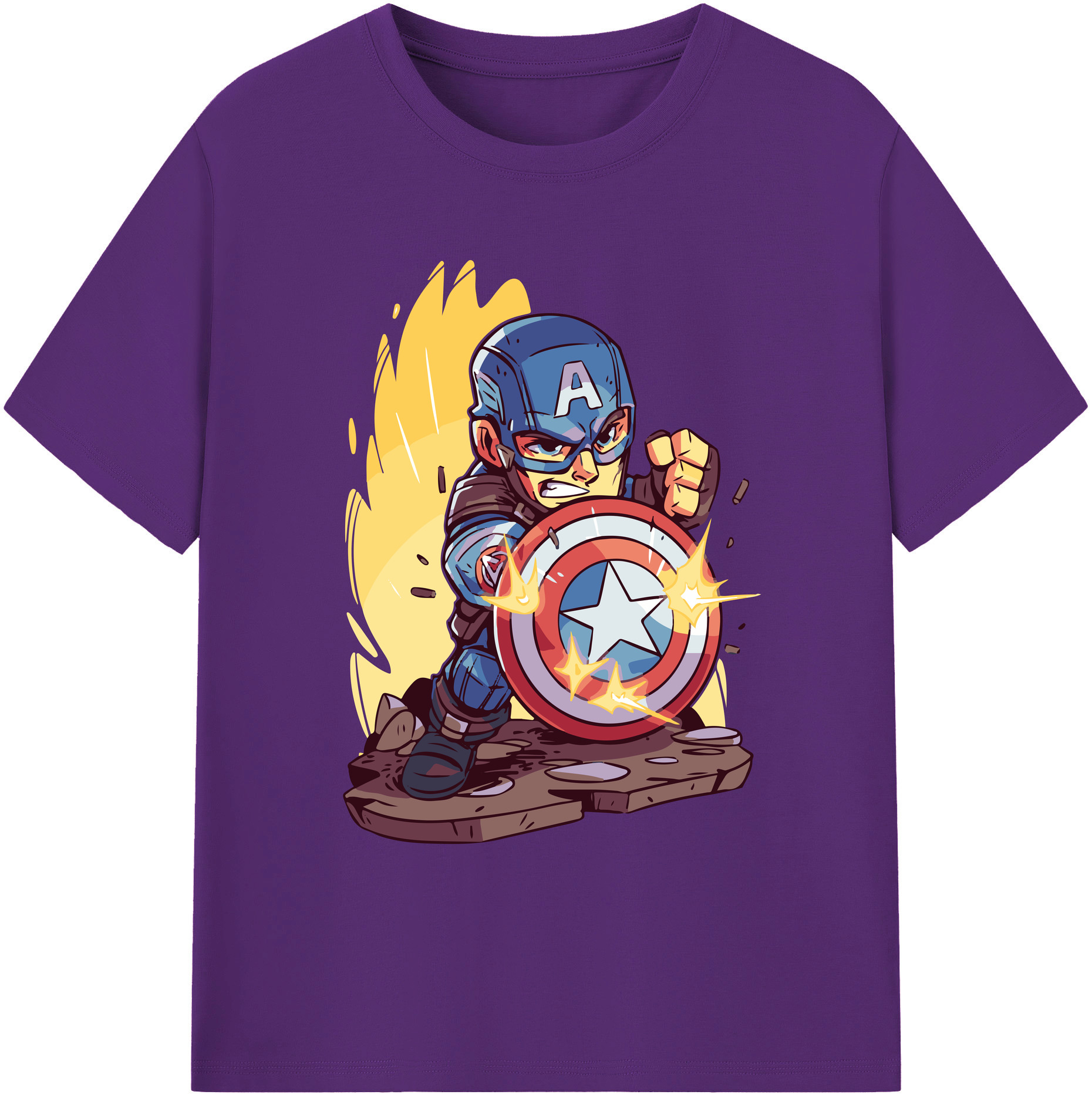 （画像用） アベンジャーズ The Avengers 綿100％ メンズ半袖Tシャツ｜肌触りやわらか＆通気性