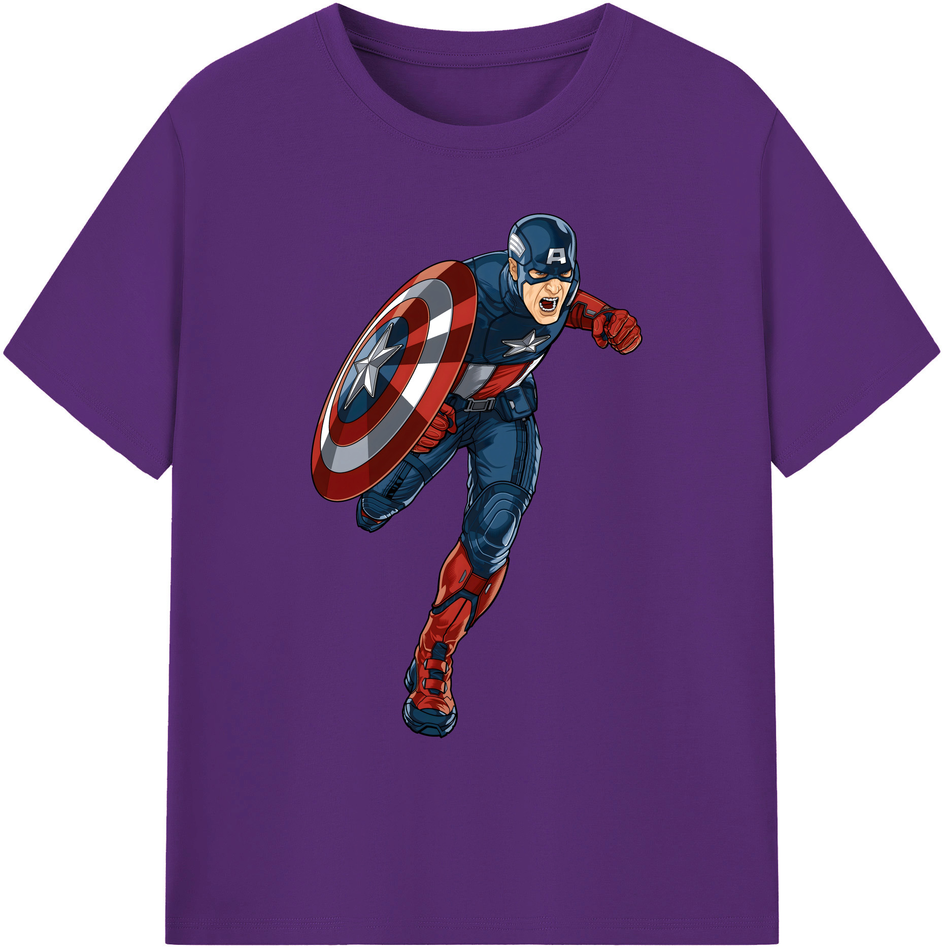 （画像用） アベンジャーズ The Avengers 綿100％ メンズ半袖Tシャツ｜肌触りやわらか＆通気性