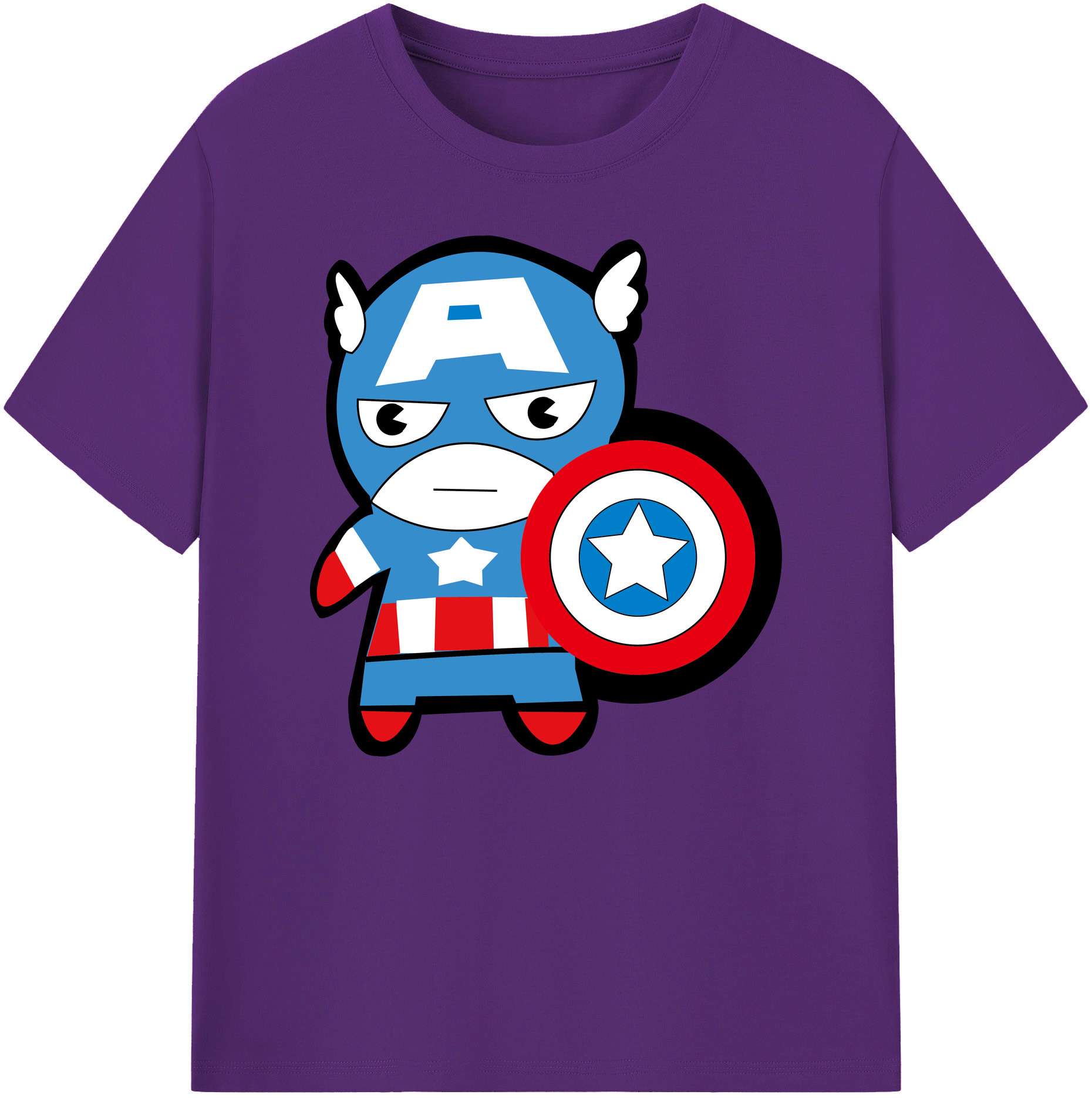 （画像用） アベンジャーズ The Avengers 綿100％ メンズ半袖Tシャツ｜肌触りやわらか＆通気性