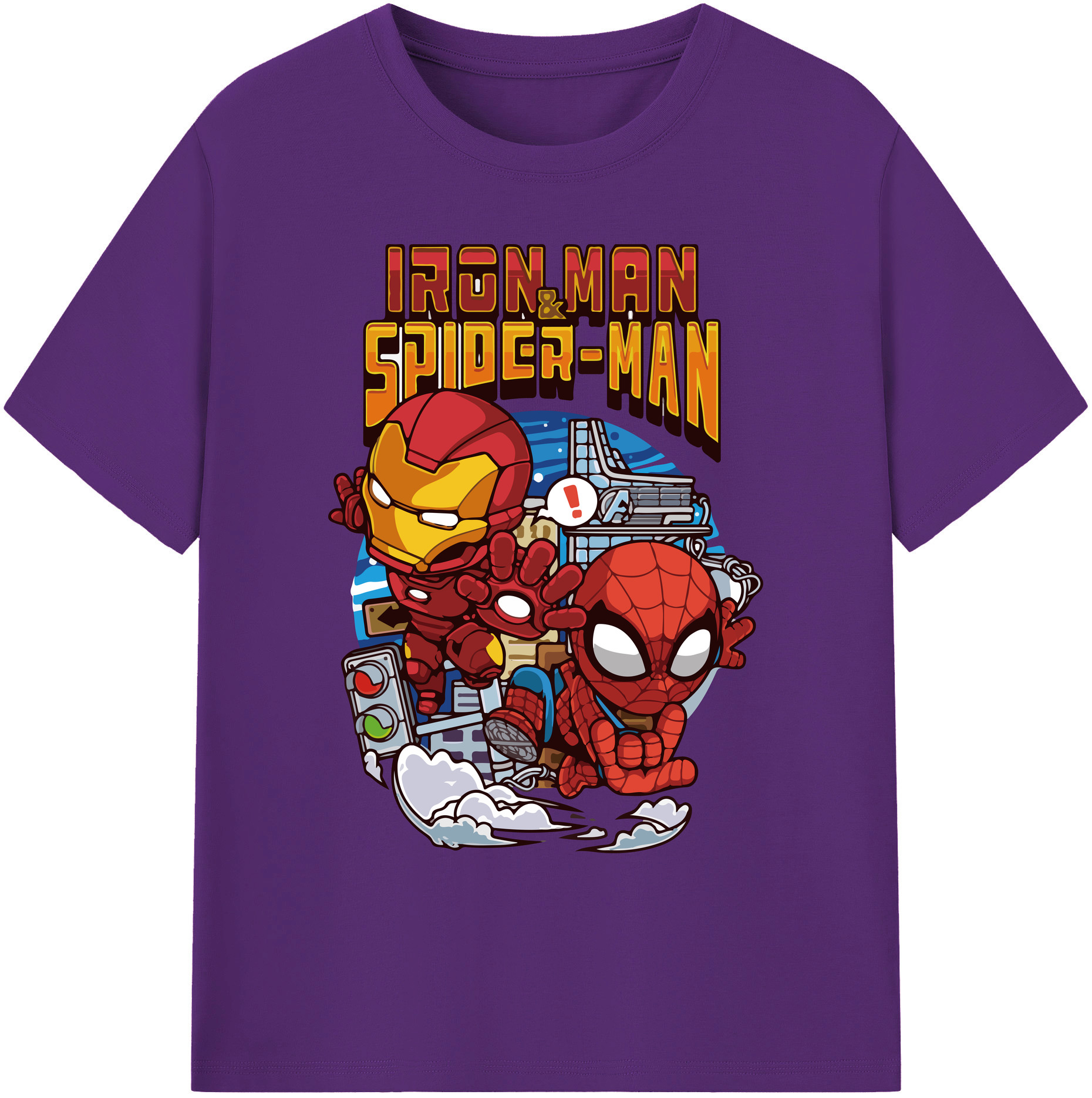 （画像用） アベンジャーズ The Avengers 綿100％ メンズ半袖Tシャツ｜肌触りやわらか＆通気性