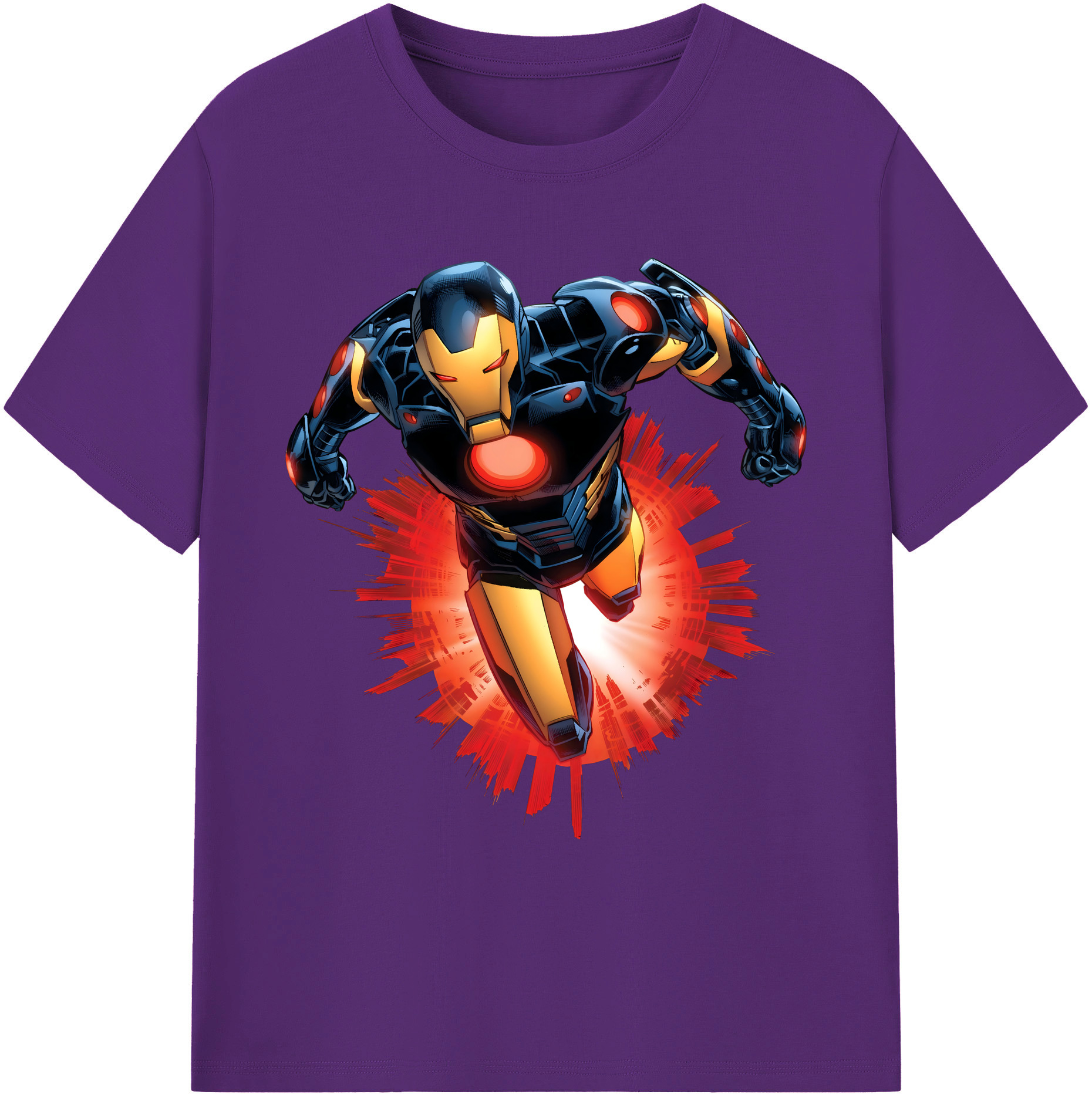 （画像用） アベンジャーズ The Avengers 綿100％ メンズ半袖Tシャツ｜肌触りやわらか＆通気性