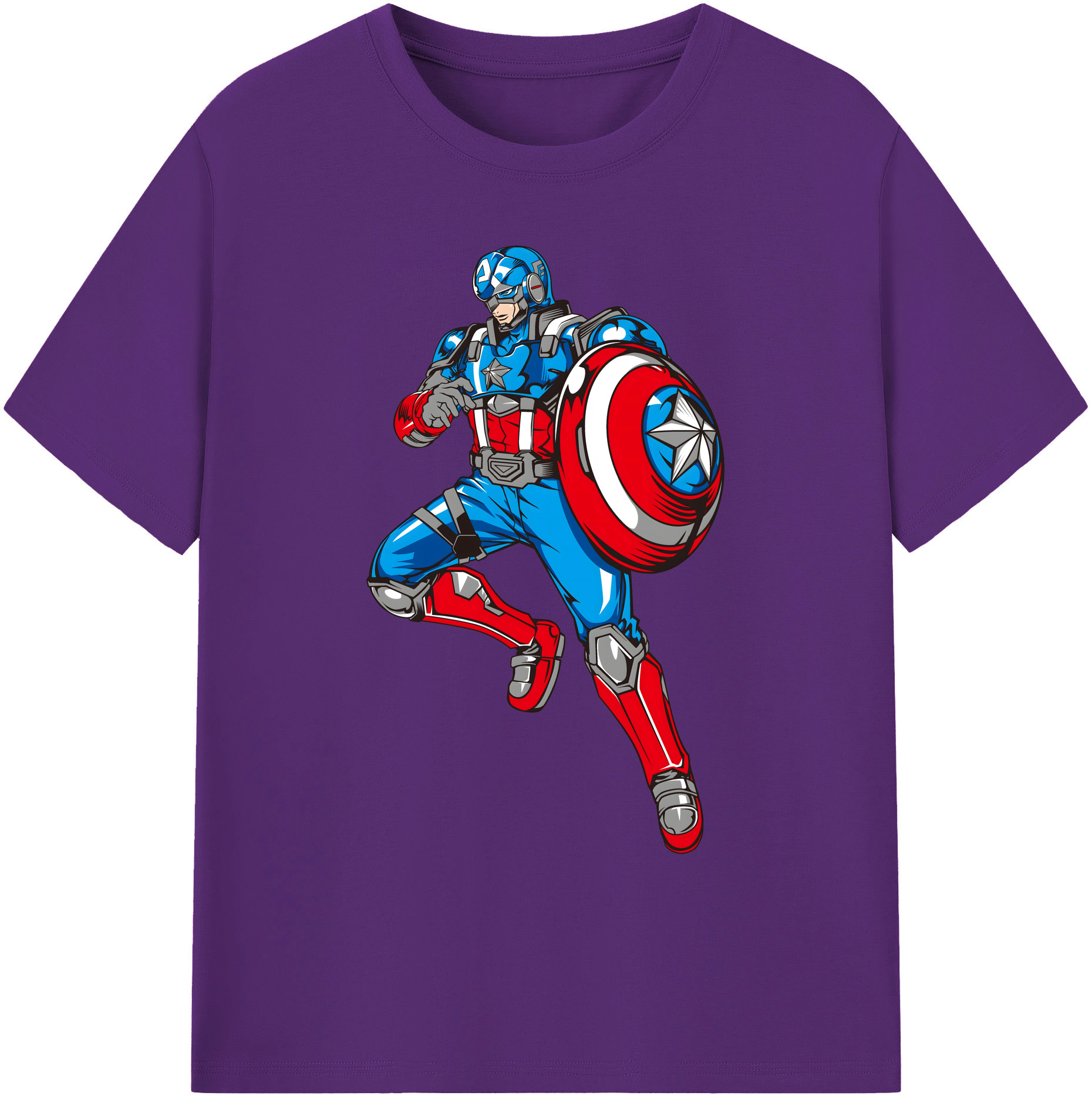 （画像用） アベンジャーズ The Avengers 綿100％ メンズ半袖Tシャツ｜肌触りやわらか＆通気性