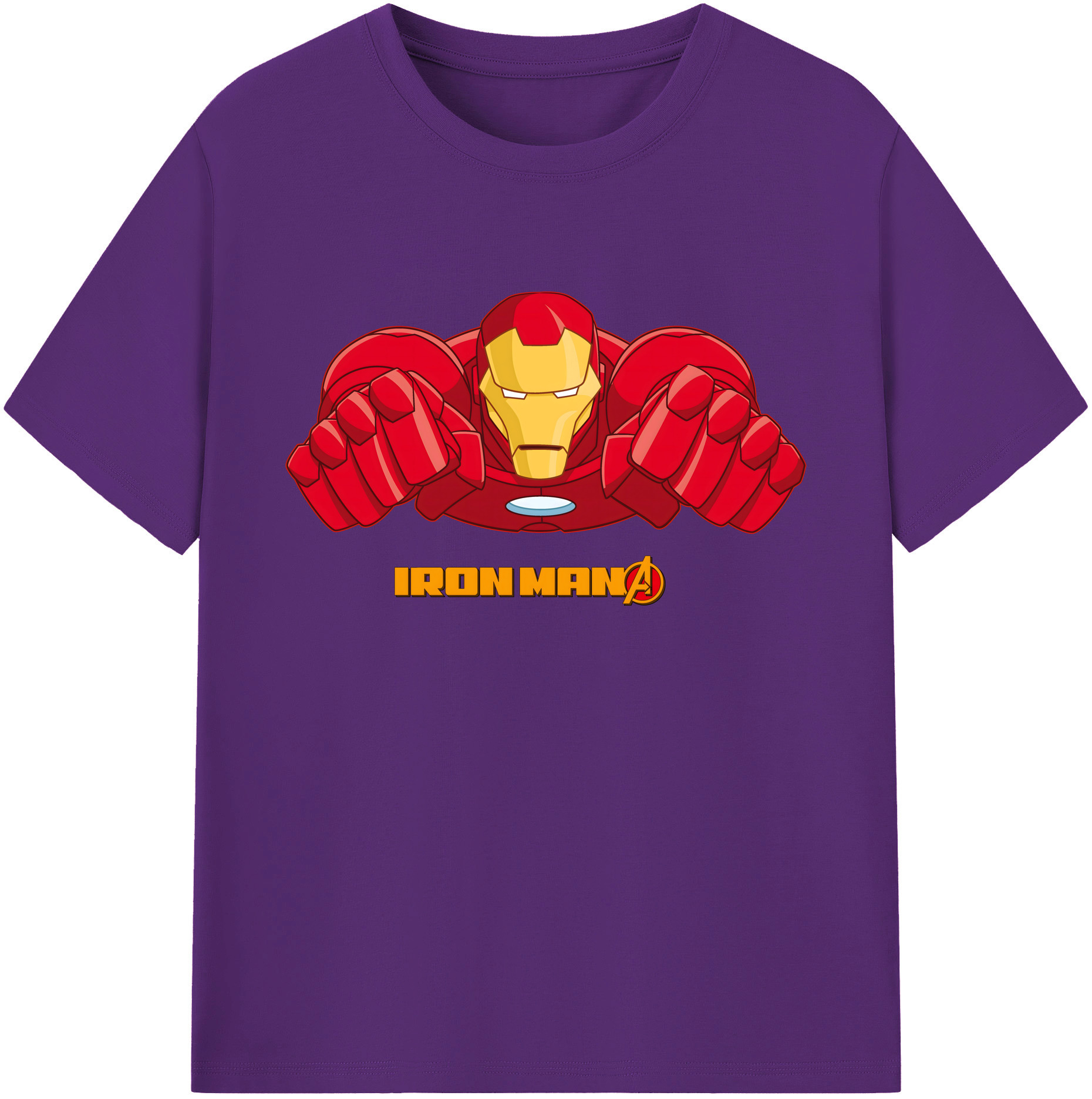 （画像用） アベンジャーズ The Avengers 綿100％ メンズ半袖Tシャツ｜肌触りやわらか＆通気性