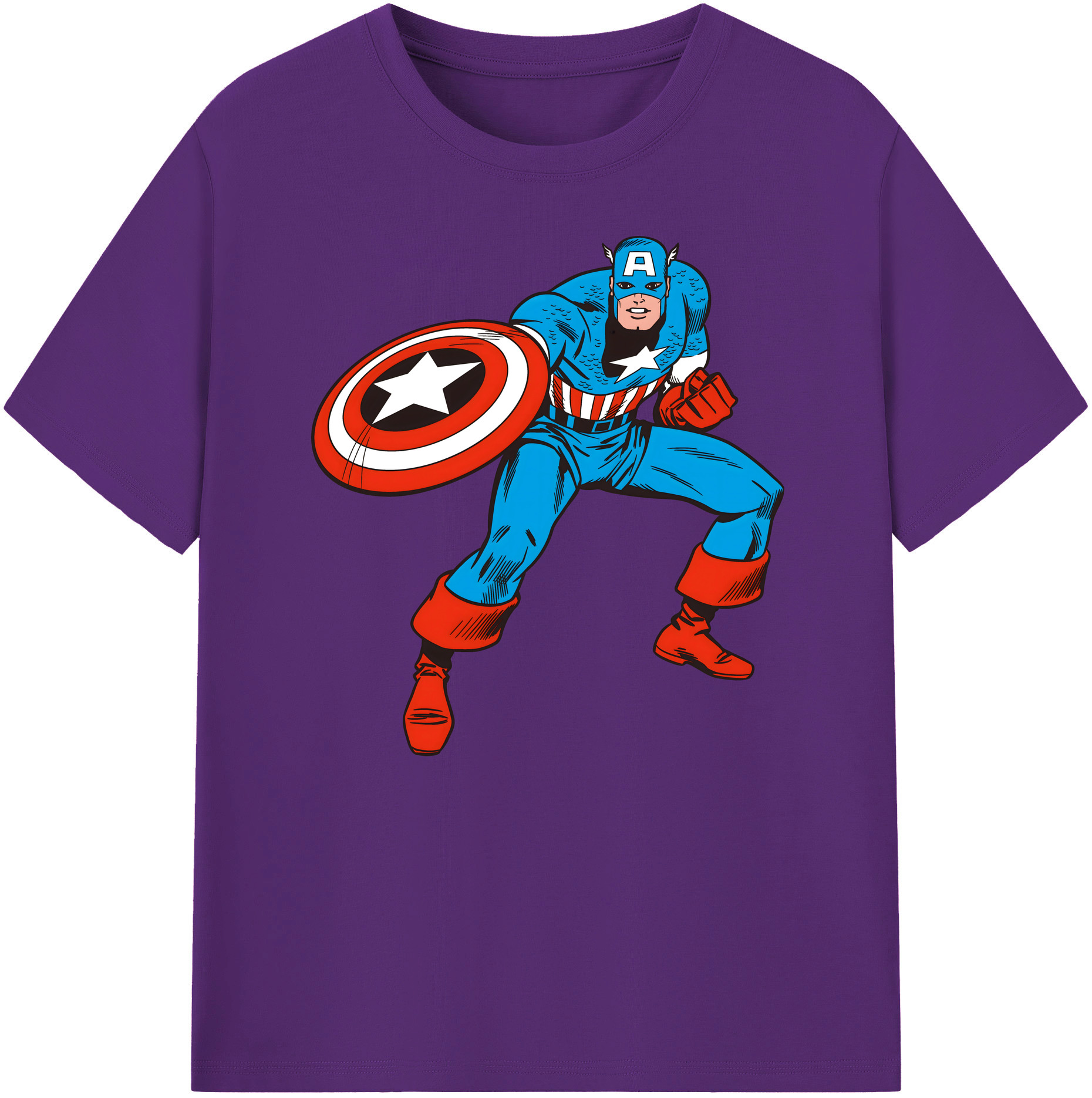 （画像用） アベンジャーズ The Avengers 綿100％ メンズ半袖Tシャツ｜肌触りやわらか＆通気性