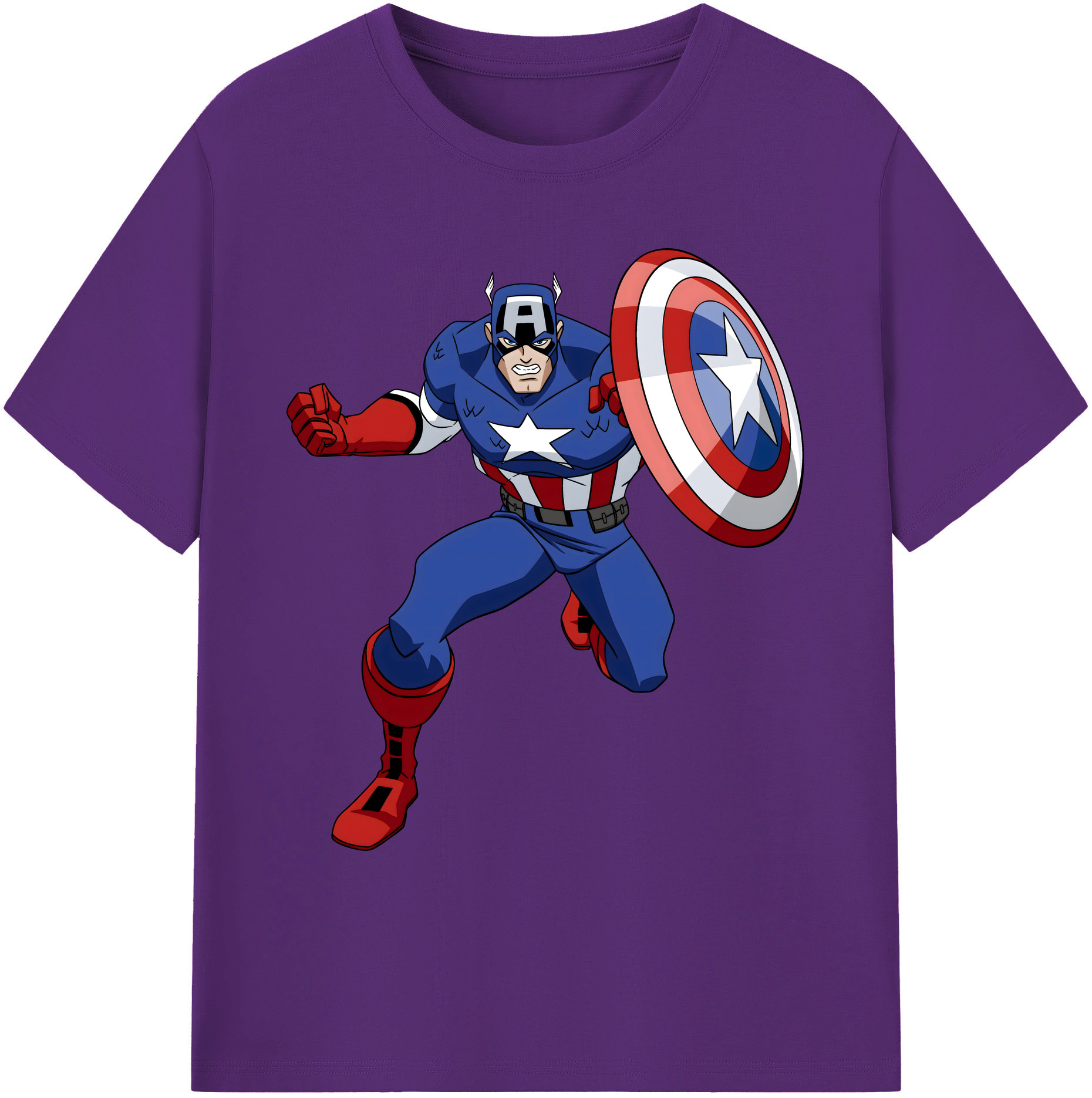 （画像用） アベンジャーズ The Avengers 綿100％ メンズ半袖Tシャツ｜肌触りやわらか＆通気性