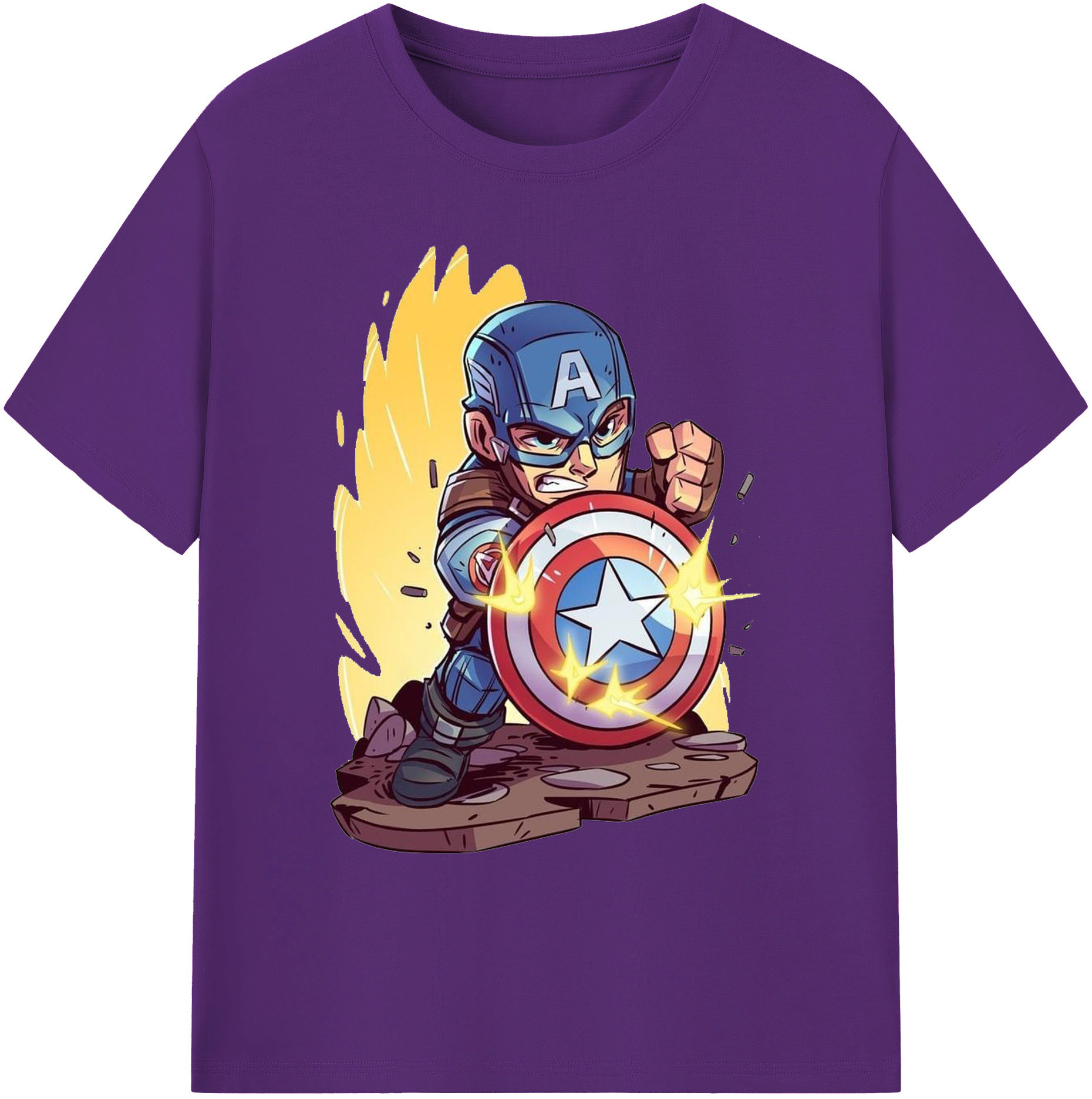 （画像用） アベンジャーズ The Avengers 綿100％ メンズ半袖Tシャツ｜肌触りやわらか＆通気性