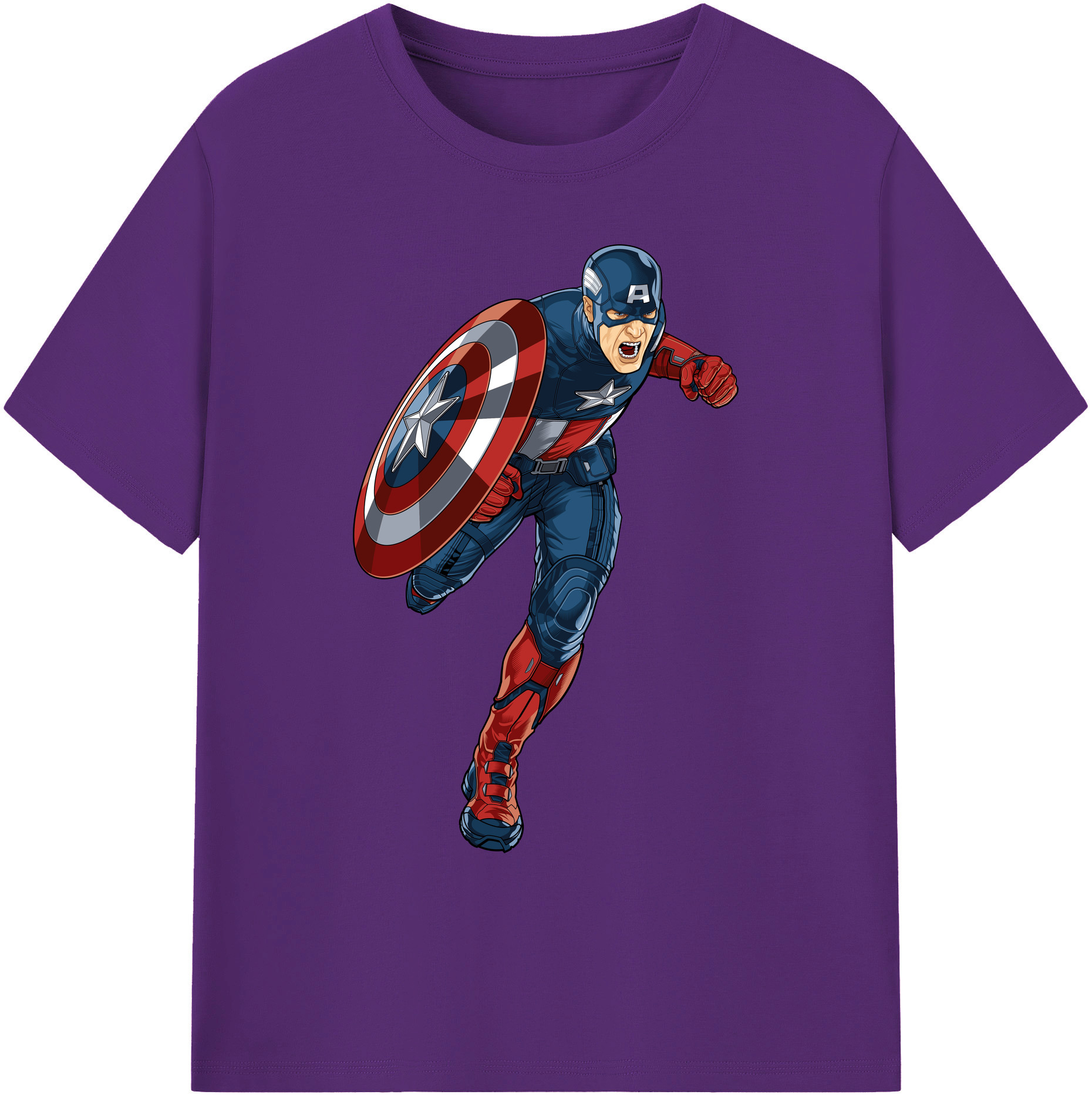 （画像用） アベンジャーズ The Avengers 綿100％ メンズ半袖Tシャツ｜肌触りやわらか＆通気性