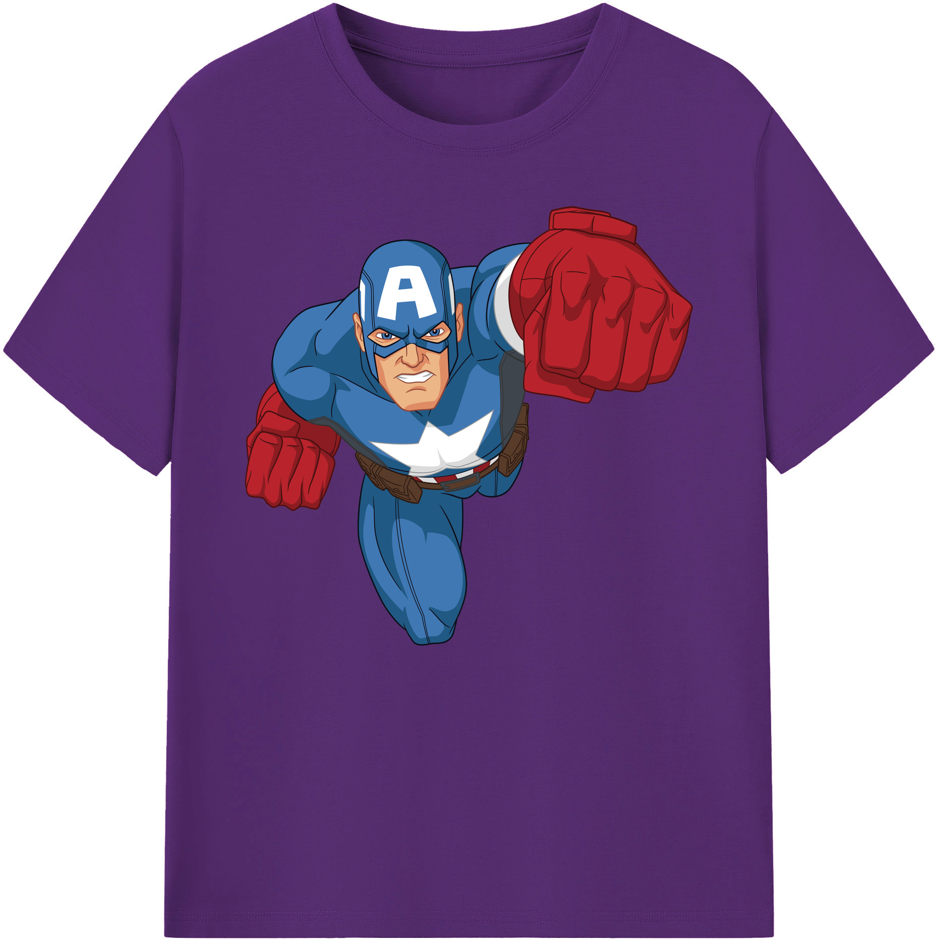 （画像用） アベンジャーズ The Avengers 綿100％ メンズ半袖Tシャツ｜肌触りやわらか＆通気性