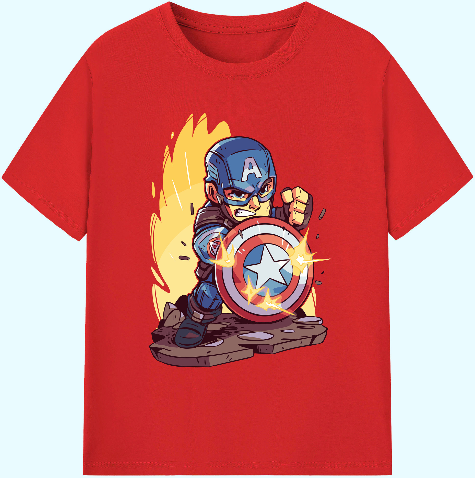 （画像用） アベンジャーズ The Avengers 綿100％ メンズ半袖Tシャツ｜肌触りやわらか＆通気性