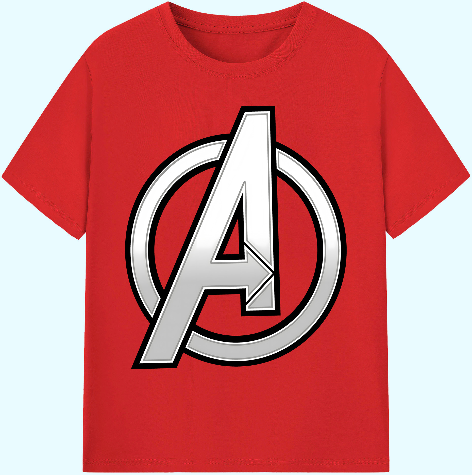 （画像用） アベンジャーズ The Avengers 綿100％ メンズ半袖Tシャツ｜肌触りやわらか＆通気性