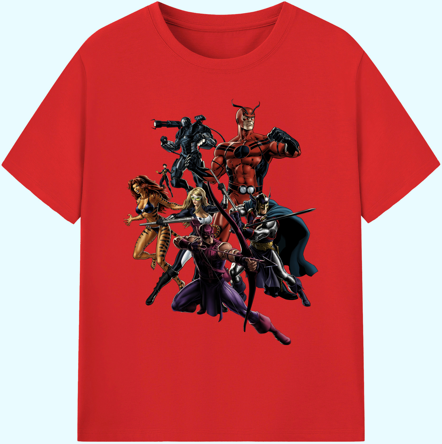 （画像用） アベンジャーズ The Avengers 綿100％ メンズ半袖Tシャツ｜肌触りやわらか＆通気性