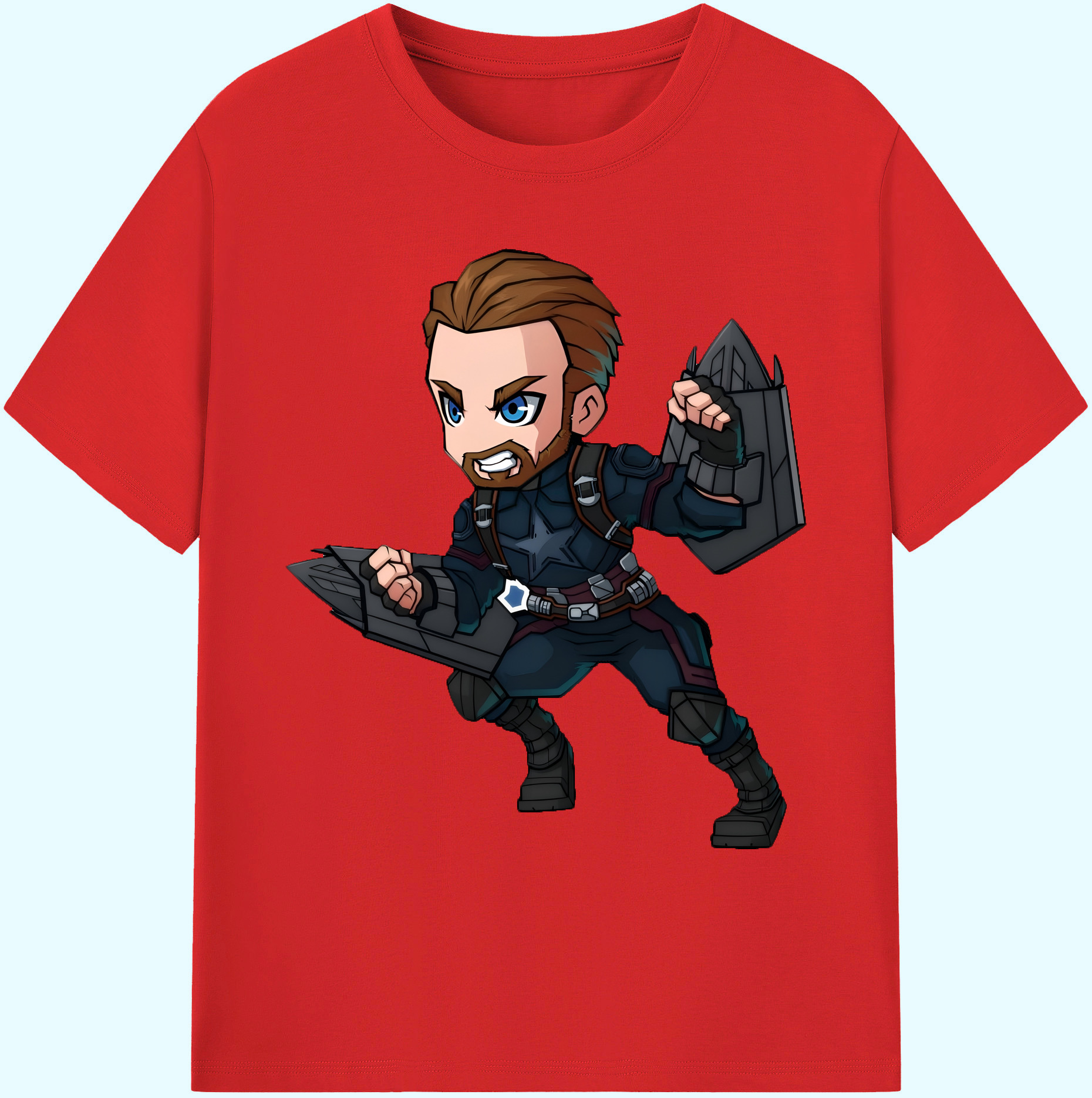 （画像用） アベンジャーズ The Avengers 綿100％ メンズ半袖Tシャツ｜肌触りやわらか＆通気性