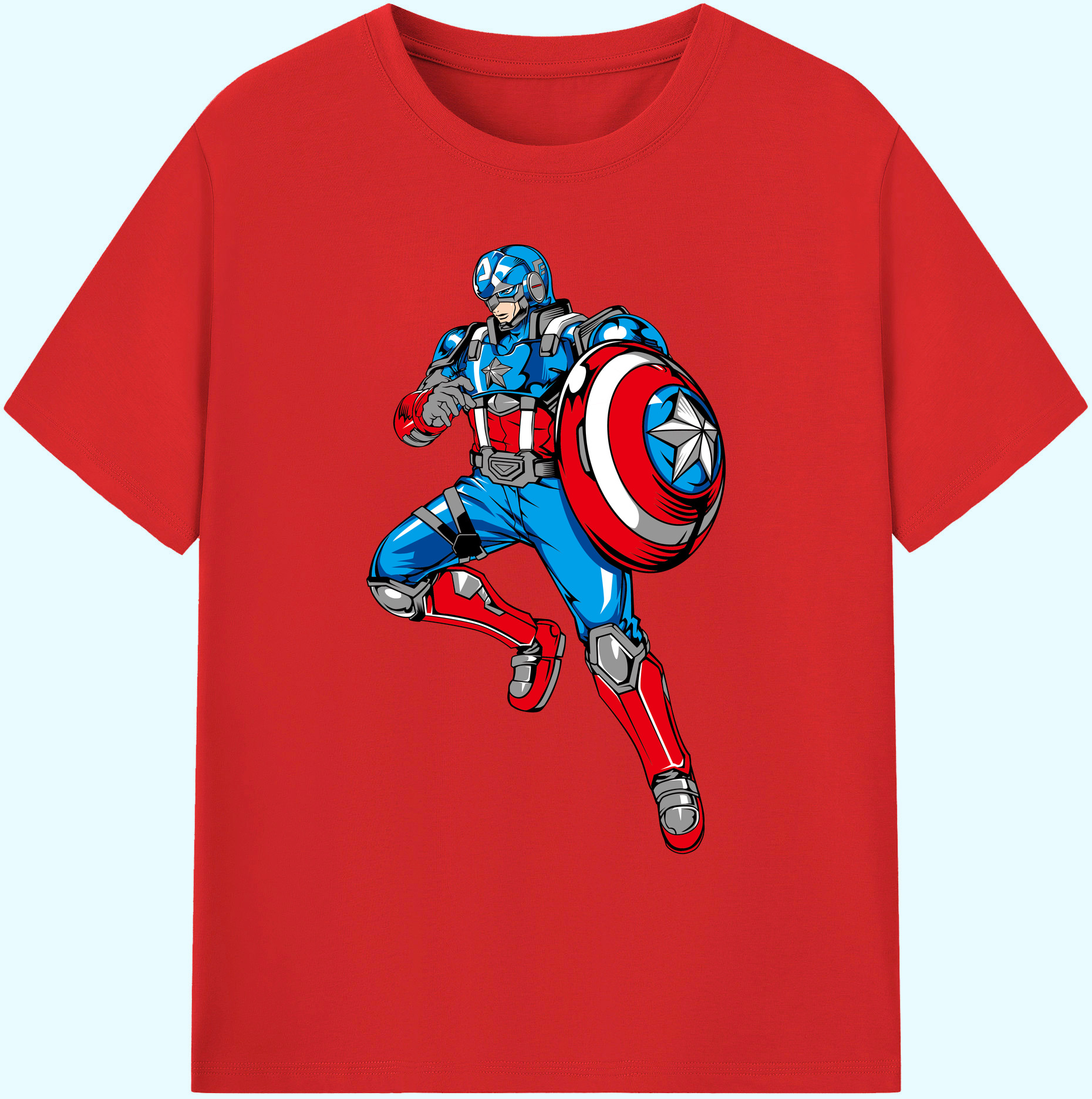 （画像用） アベンジャーズ The Avengers 綿100％ メンズ半袖Tシャツ｜肌触りやわらか＆通気性