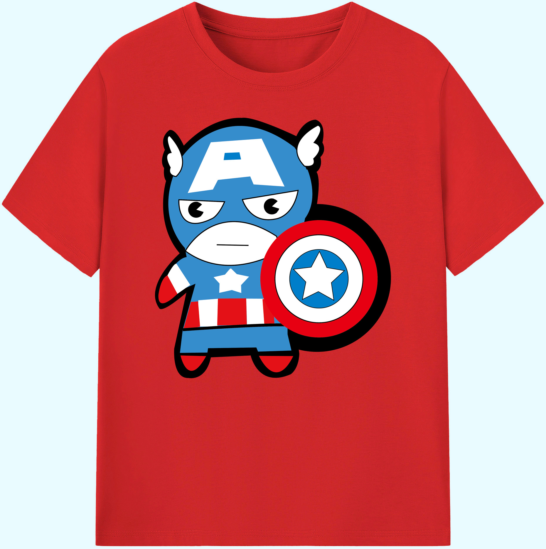 （画像用） アベンジャーズ The Avengers 綿100％ メンズ半袖Tシャツ｜肌触りやわらか＆通気性
