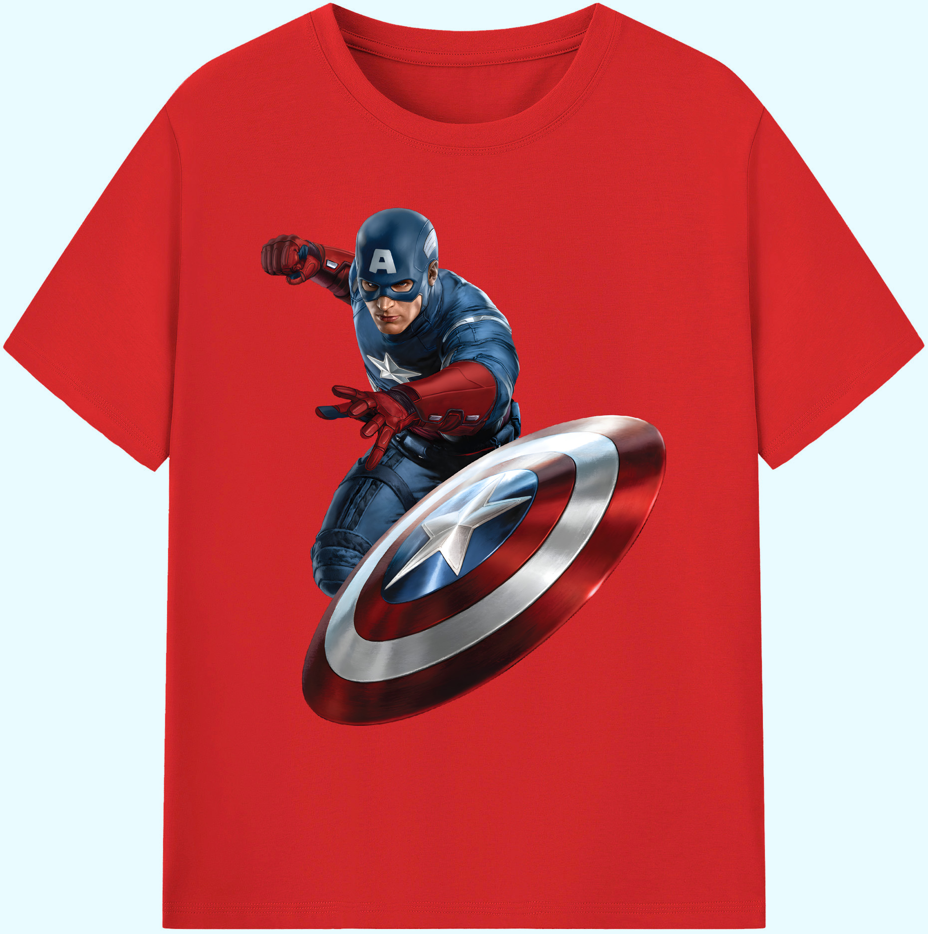 （画像用） アベンジャーズ The Avengers 綿100％ メンズ半袖Tシャツ｜肌触りやわらか＆通気性