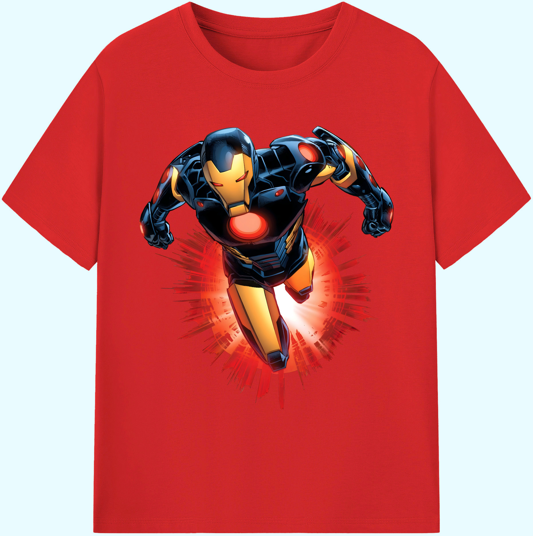 （画像用） アベンジャーズ The Avengers 綿100％ メンズ半袖Tシャツ｜肌触りやわらか＆通気性