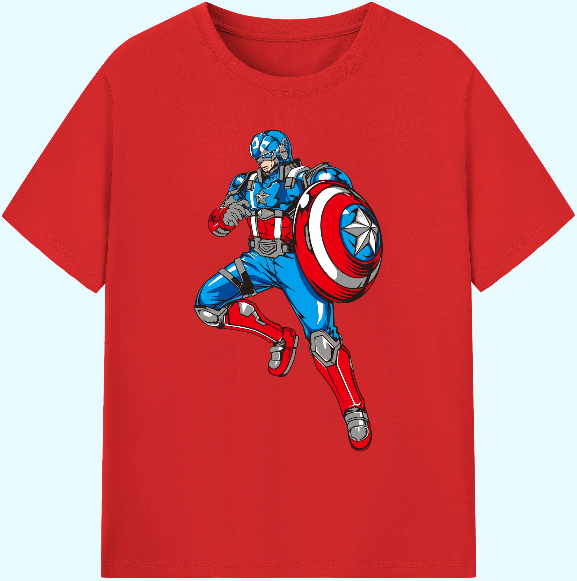 （画像用） アベンジャーズ The Avengers 綿100％ メンズ半袖Tシャツ｜肌触りやわらか＆通気性