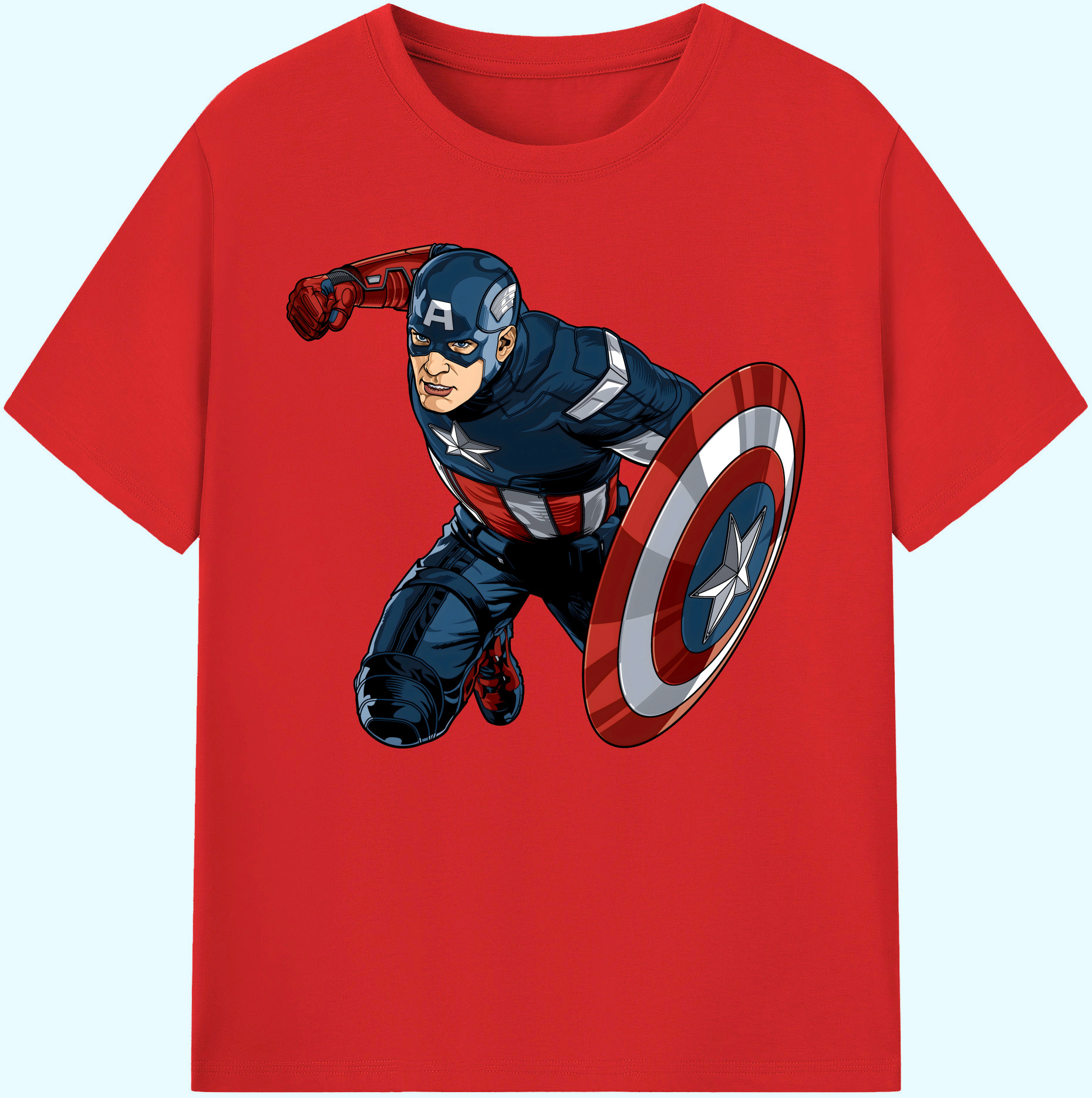 （画像用） アベンジャーズ The Avengers 綿100％ メンズ半袖Tシャツ｜肌触りやわらか＆通気性