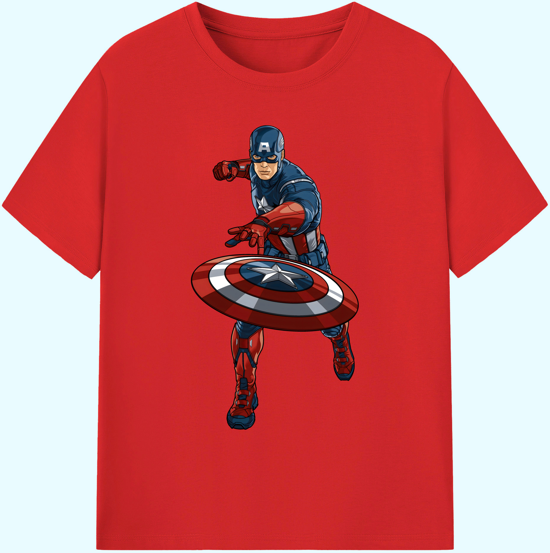 （画像用） アベンジャーズ The Avengers 綿100％ メンズ半袖Tシャツ｜肌触りやわらか＆通気性