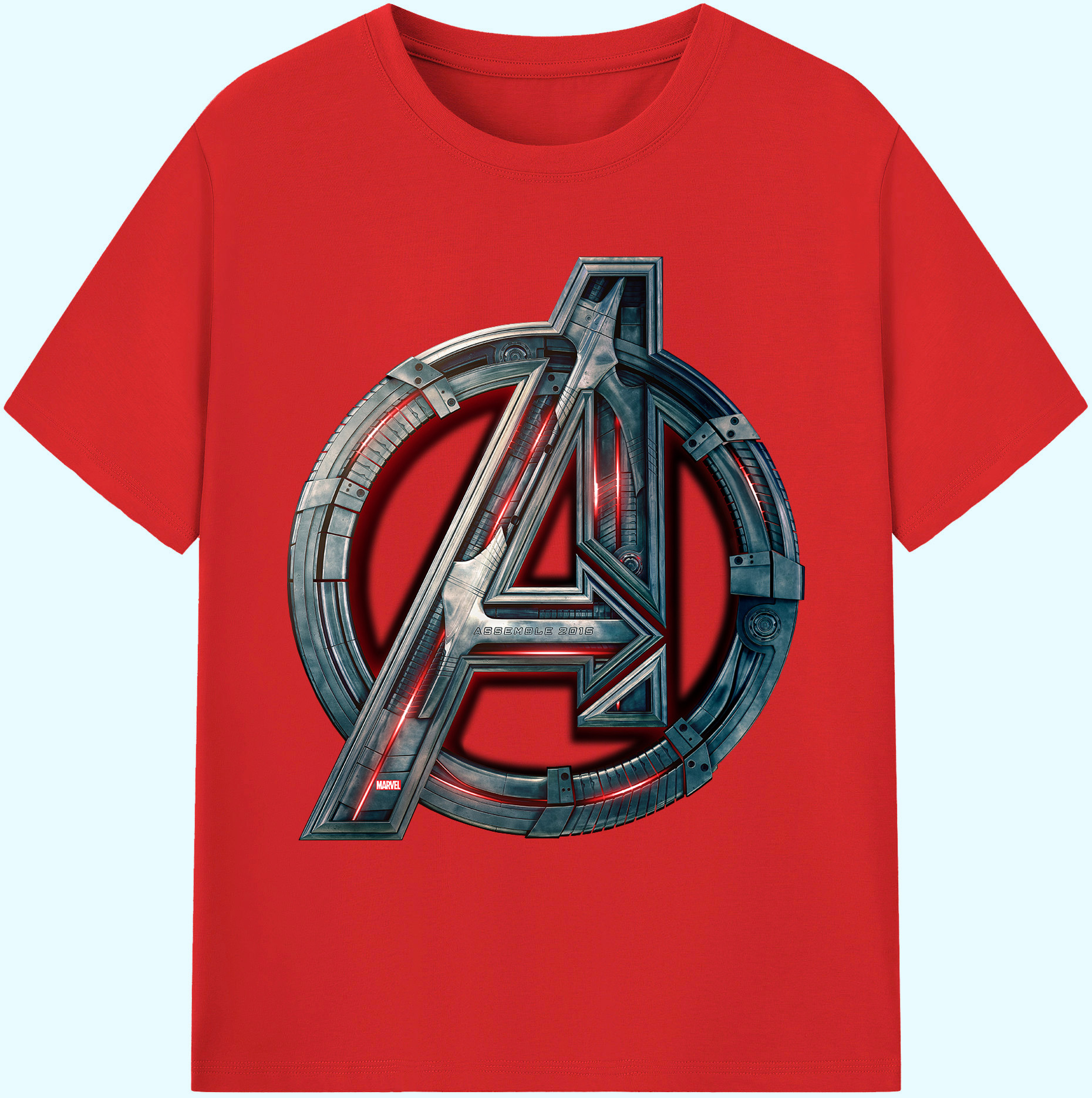 （画像用） アベンジャーズ The Avengers 綿100％ メンズ半袖Tシャツ｜肌触りやわらか＆通気性