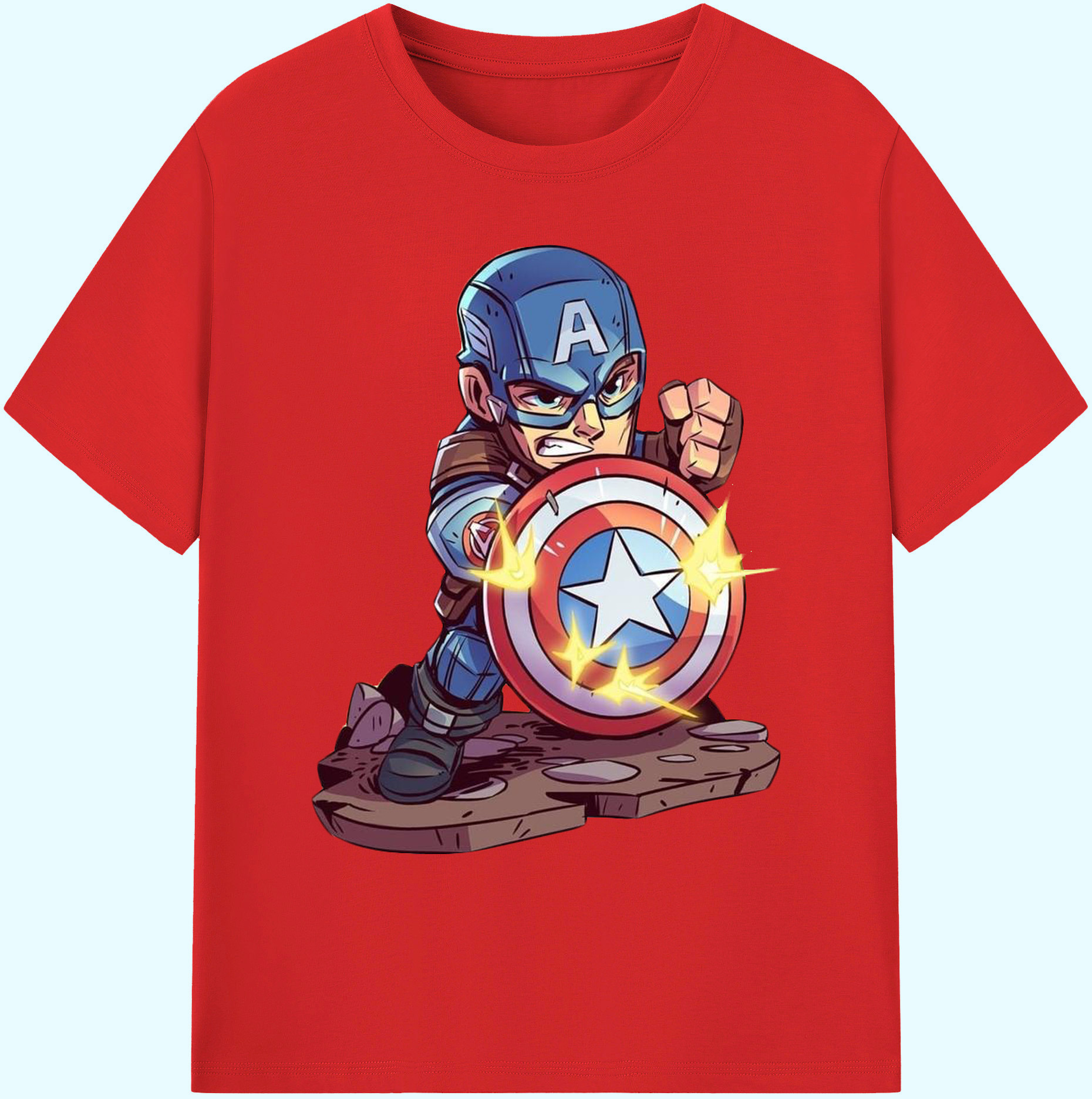 （画像用） アベンジャーズ The Avengers 綿100％ メンズ半袖Tシャツ｜肌触りやわらか＆通気性