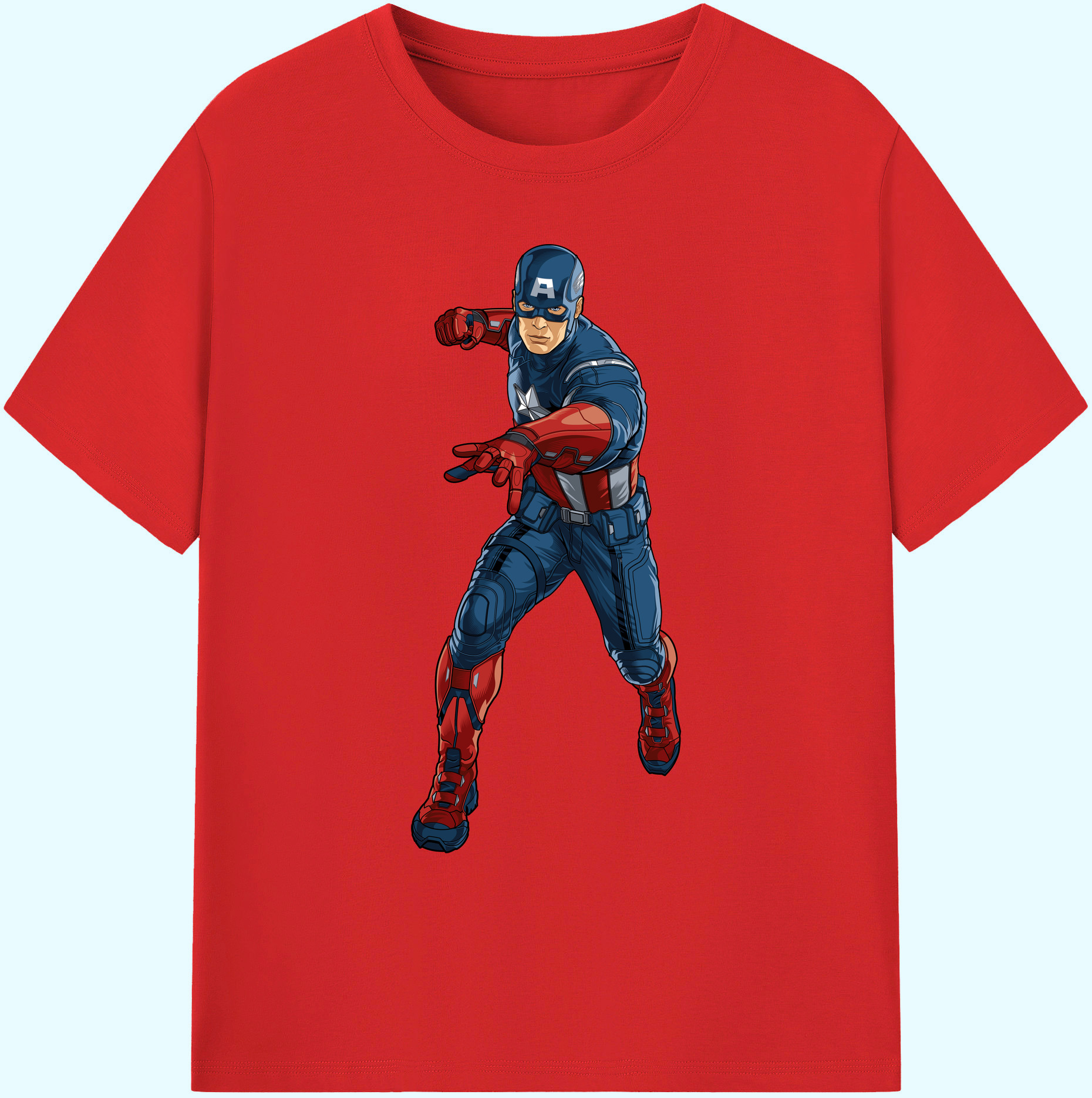 （画像用） アベンジャーズ The Avengers 綿100％ メンズ半袖Tシャツ｜肌触りやわらか＆通気性