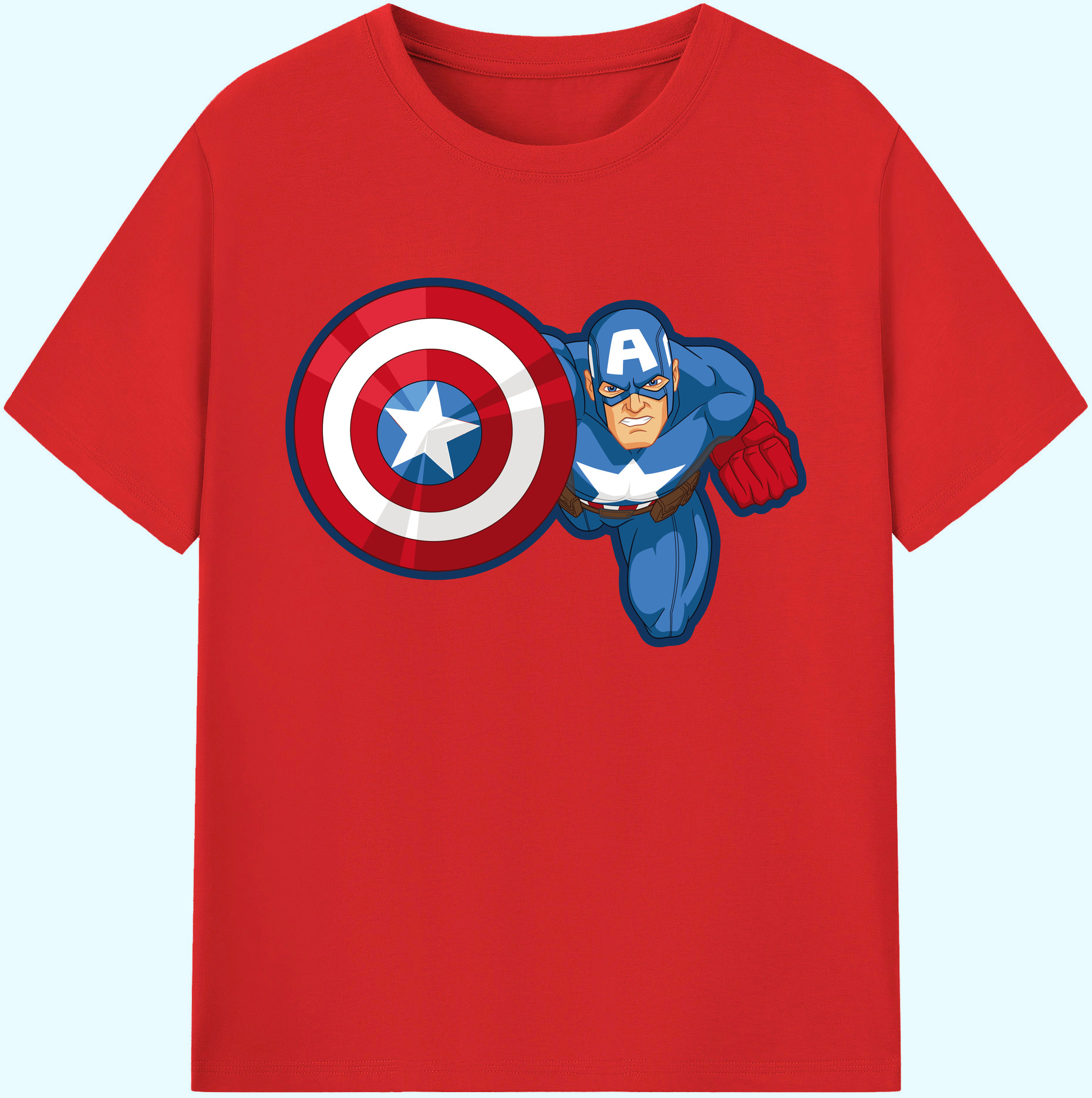 （画像用） アベンジャーズ The Avengers 綿100％ メンズ半袖Tシャツ｜肌触りやわらか＆通気性