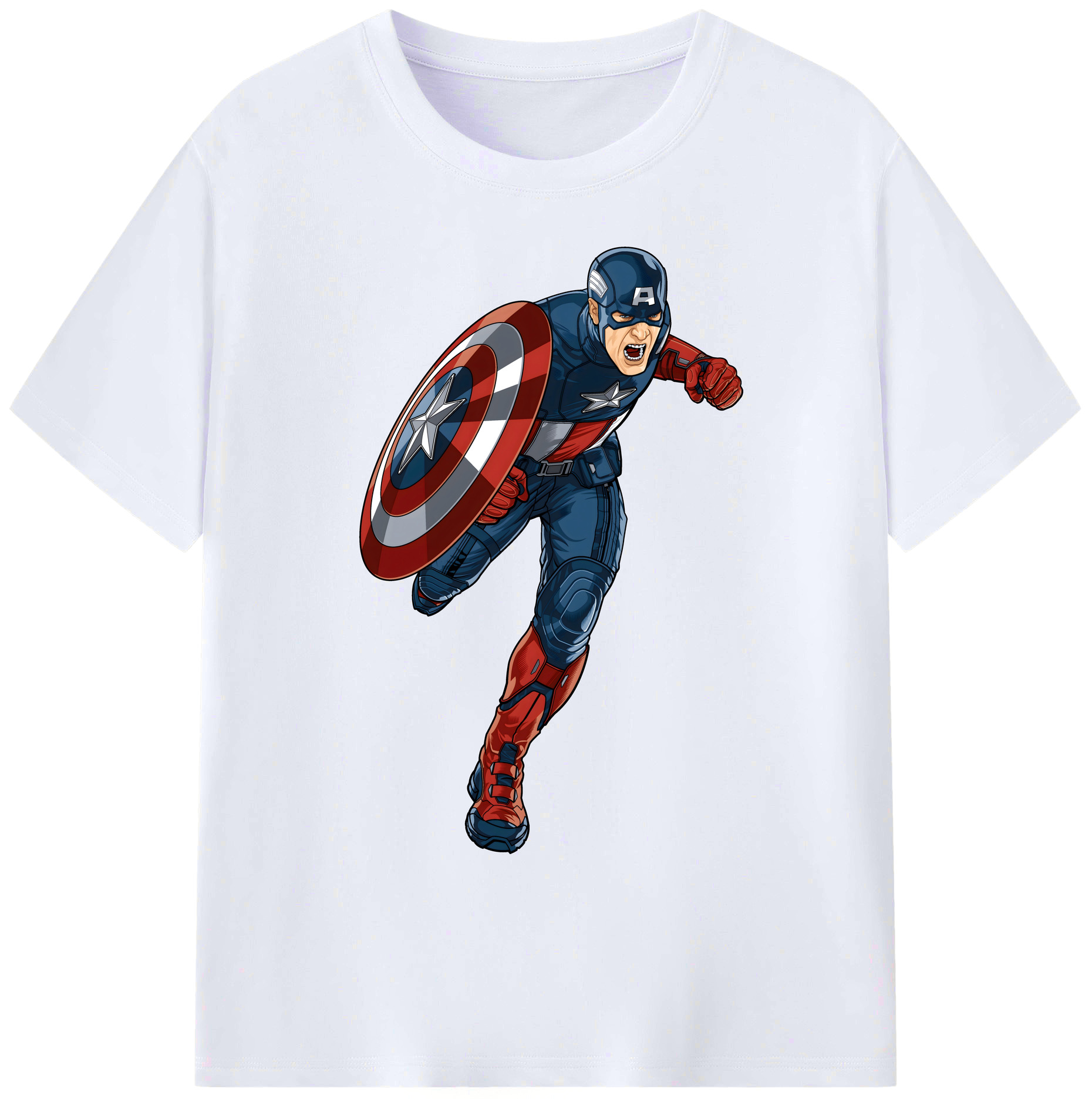（画像用） アベンジャーズ The Avengers 綿100％ メンズ半袖Tシャツ｜肌触りやわらか＆通気性