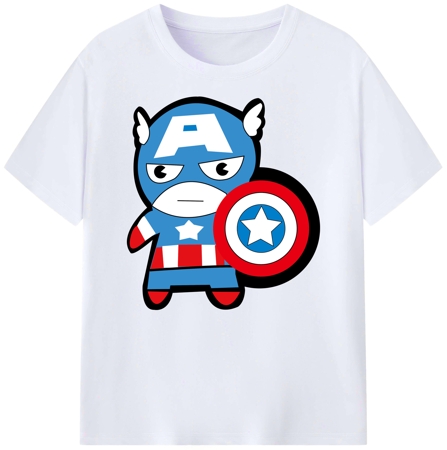 （画像用） アベンジャーズ The Avengers 綿100％ メンズ半袖Tシャツ｜肌触りやわらか＆通気性