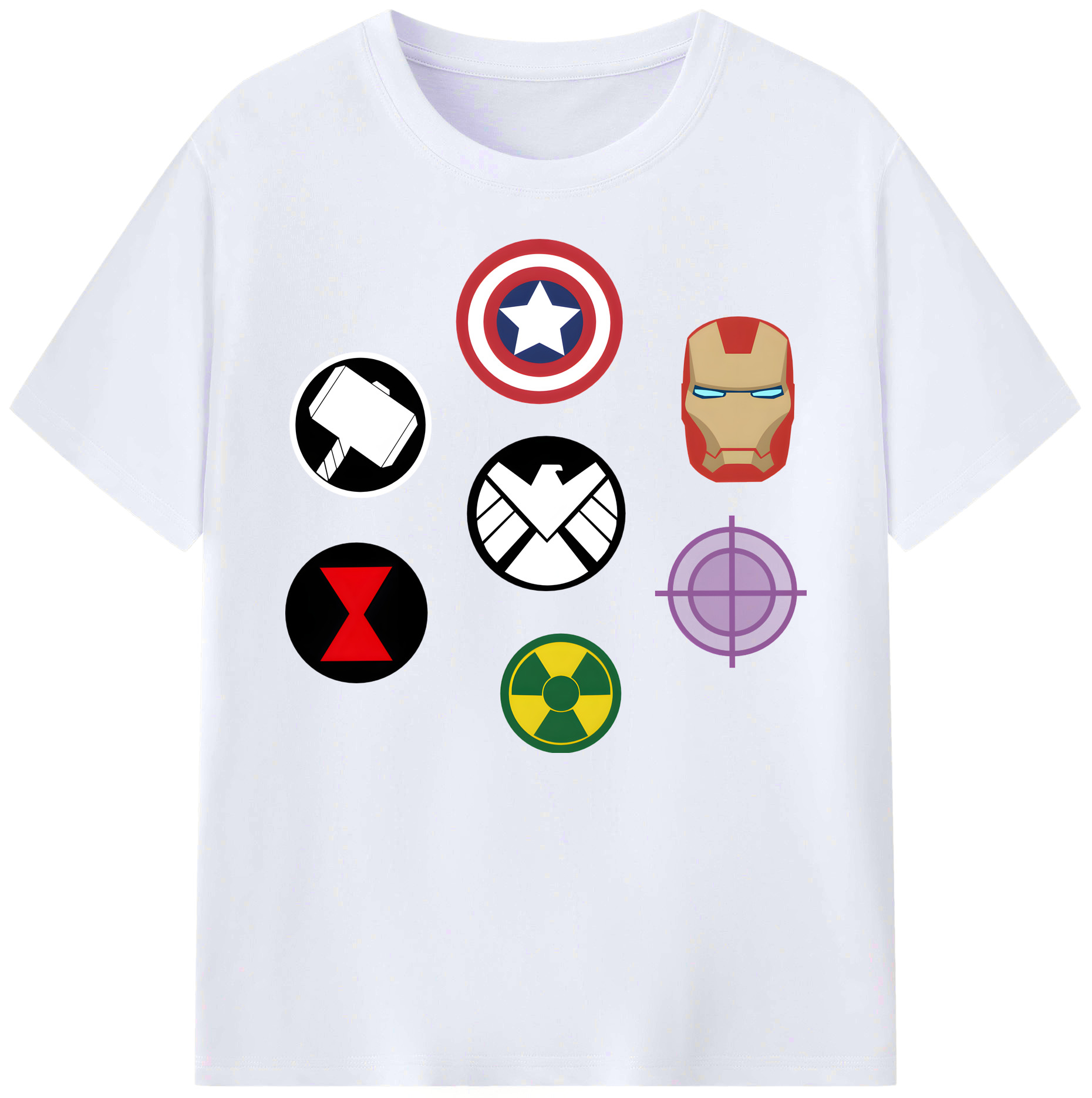 （画像用） アベンジャーズ The Avengers 綿100％ メンズ半袖Tシャツ｜肌触りやわらか＆通気性