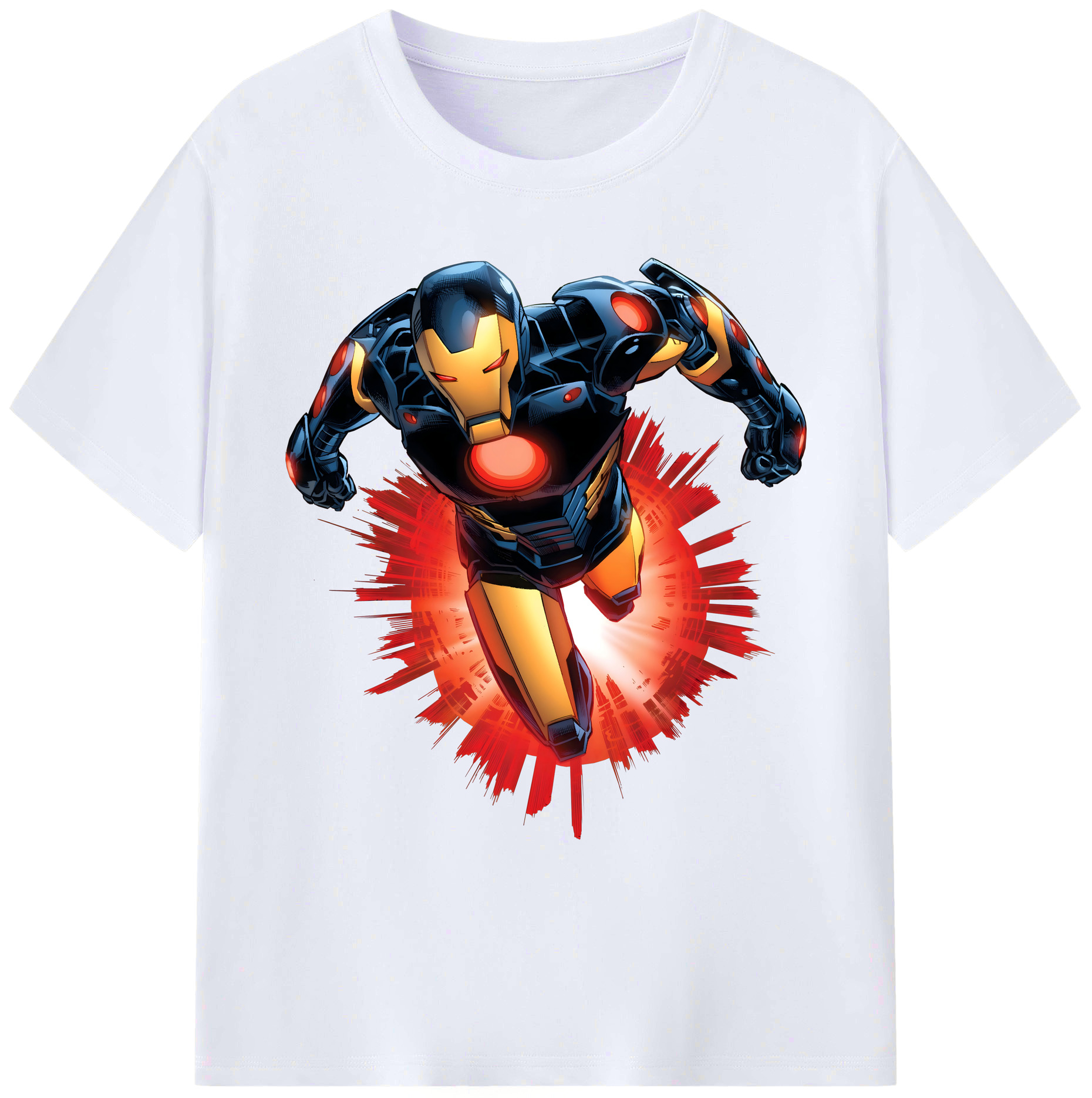 （画像用） アベンジャーズ The Avengers 綿100％ メンズ半袖Tシャツ｜肌触りやわらか＆通気性