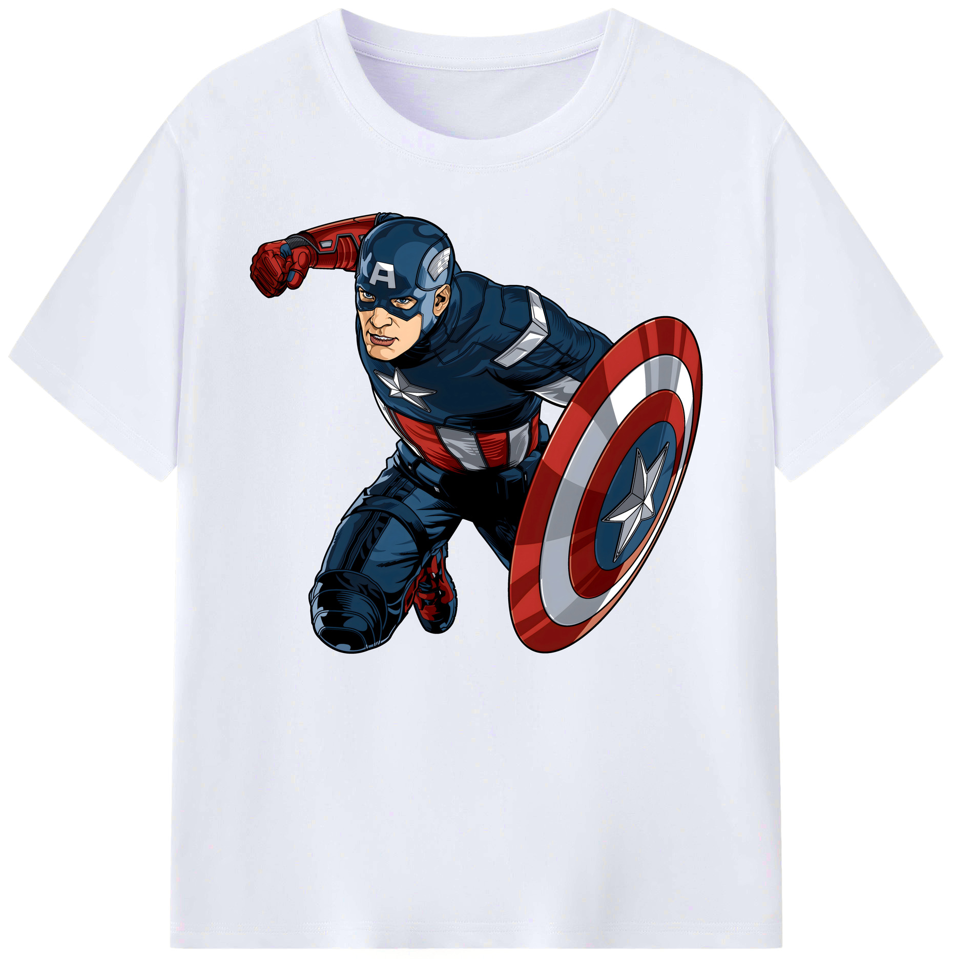 （画像用） アベンジャーズ The Avengers 綿100％ メンズ半袖Tシャツ｜肌触りやわらか＆通気性