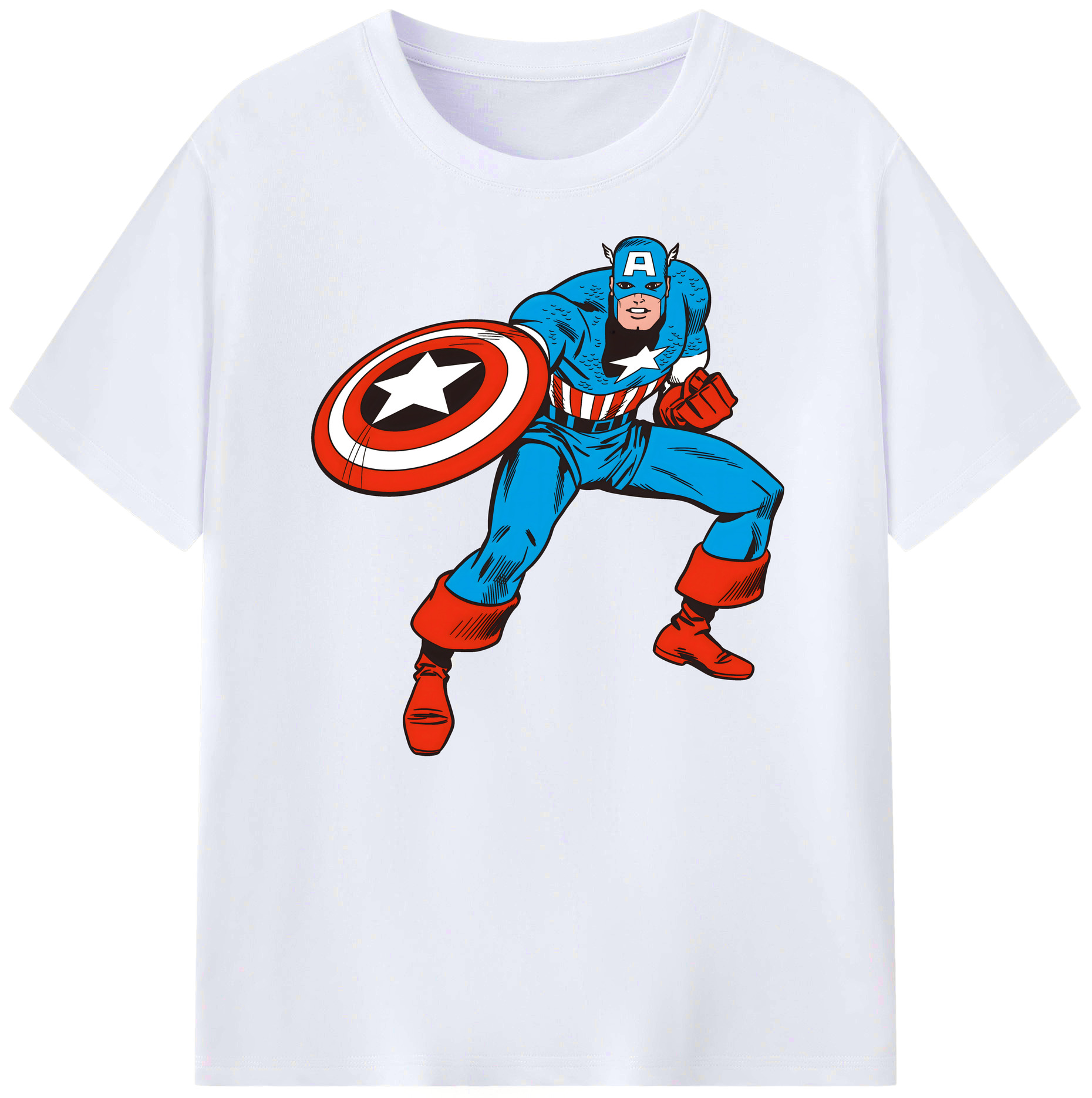 （画像用） アベンジャーズ The Avengers 綿100％ メンズ半袖Tシャツ｜肌触りやわらか＆通気性