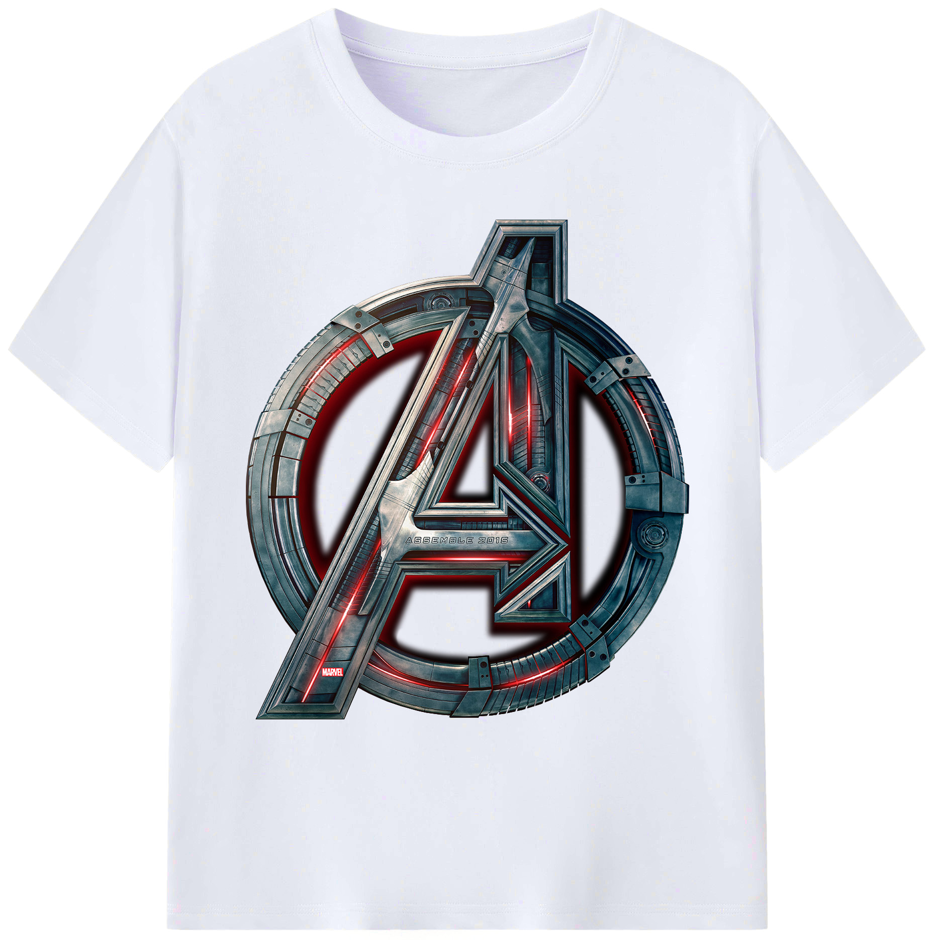 （画像用） アベンジャーズ The Avengers 綿100％ メンズ半袖Tシャツ｜肌触りやわらか＆通気性