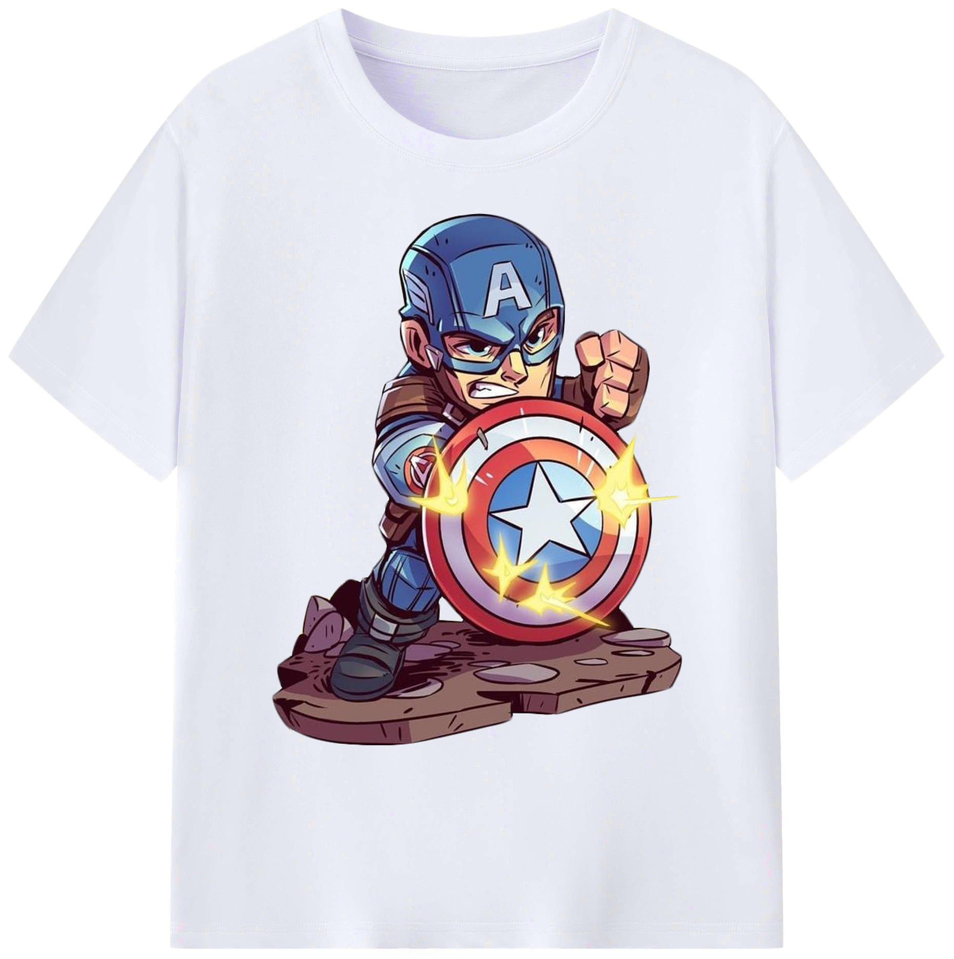 （画像用） アベンジャーズ The Avengers 綿100％ メンズ半袖Tシャツ｜肌触りやわらか＆通気性