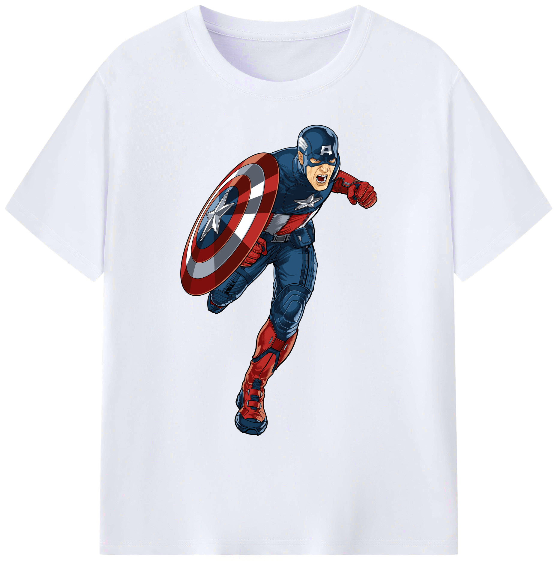 （画像用） アベンジャーズ The Avengers 綿100％ メンズ半袖Tシャツ｜肌触りやわらか＆通気性