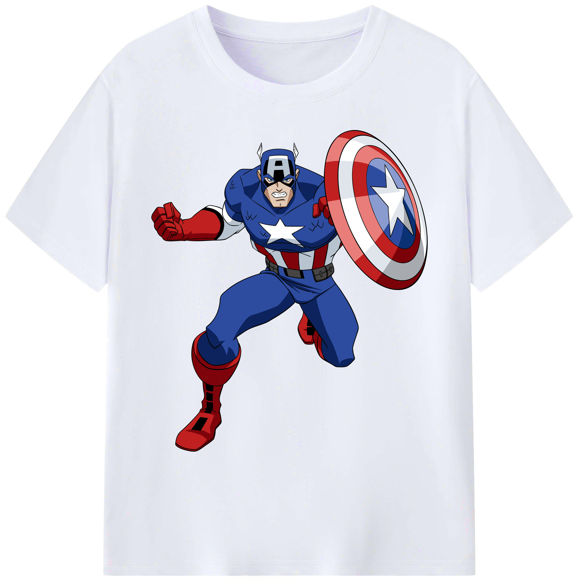 （画像用） アベンジャーズ The Avengers 綿100％ メンズ半袖Tシャツ｜肌触りやわらか＆通気性