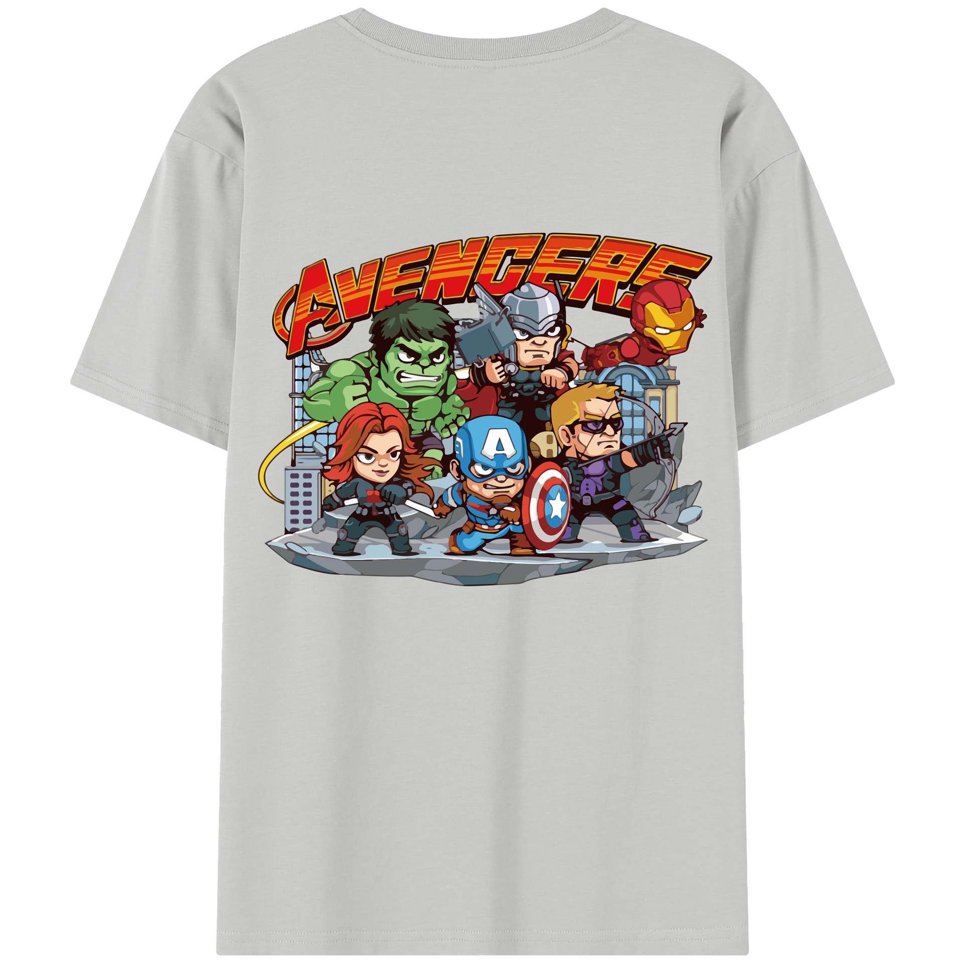 （画像用） アベンジャーズ The Avengers レディース半袖Tシャツ(バックプリント)
