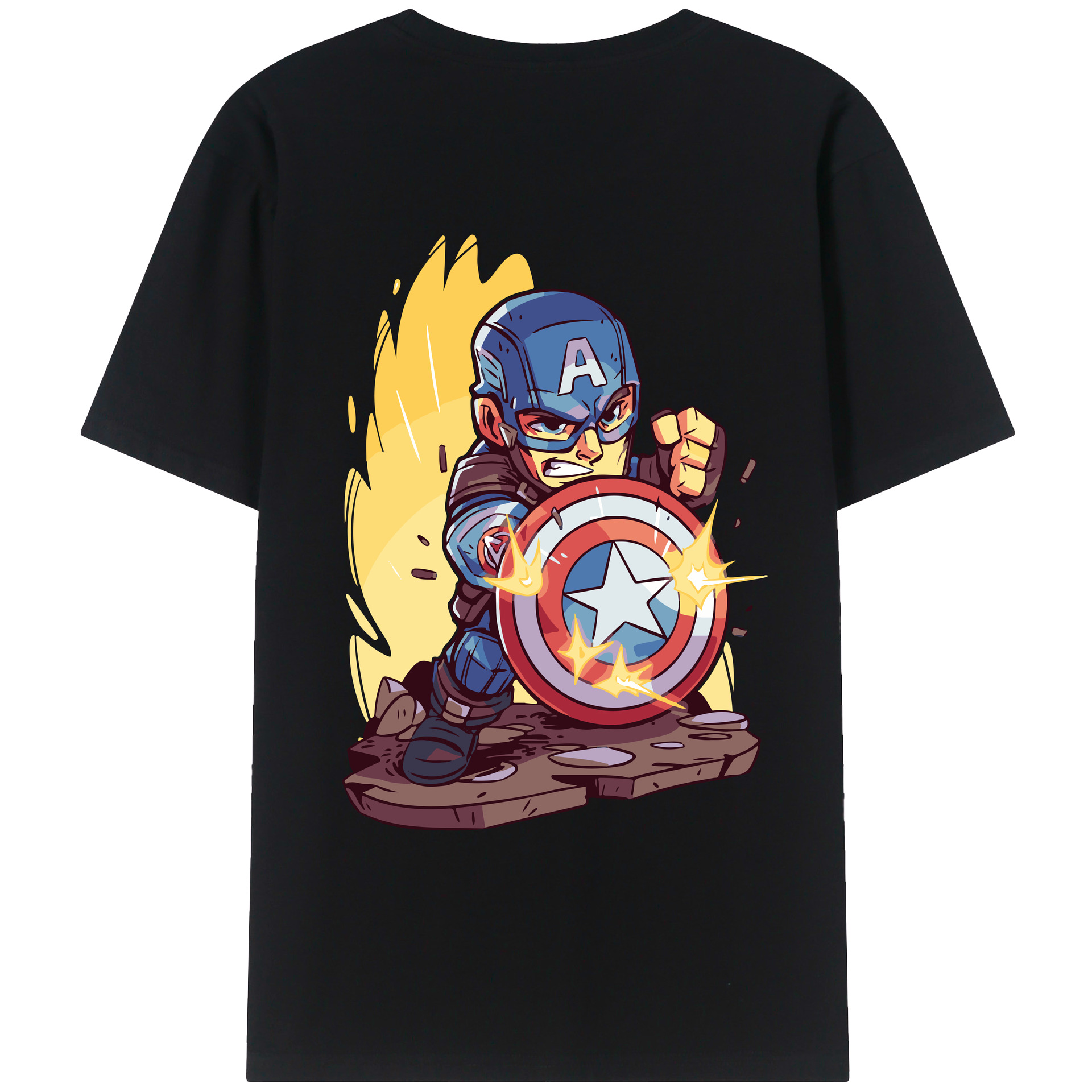 （画像用） アベンジャーズ The Avengers レディース半袖Tシャツ(バックプリント)