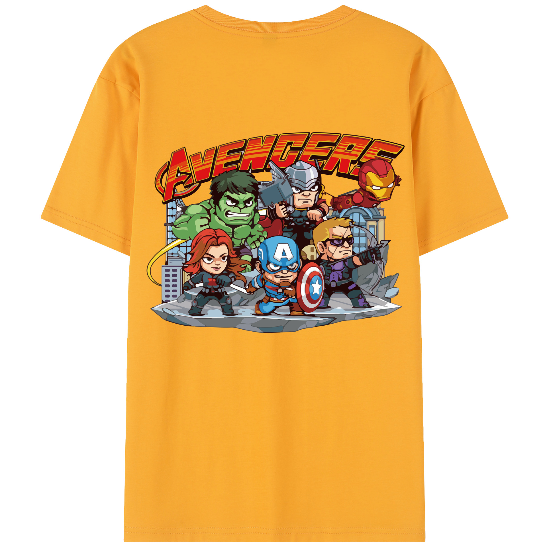 （画像用） アベンジャーズ The Avengers レディース半袖Tシャツ(バックプリント)