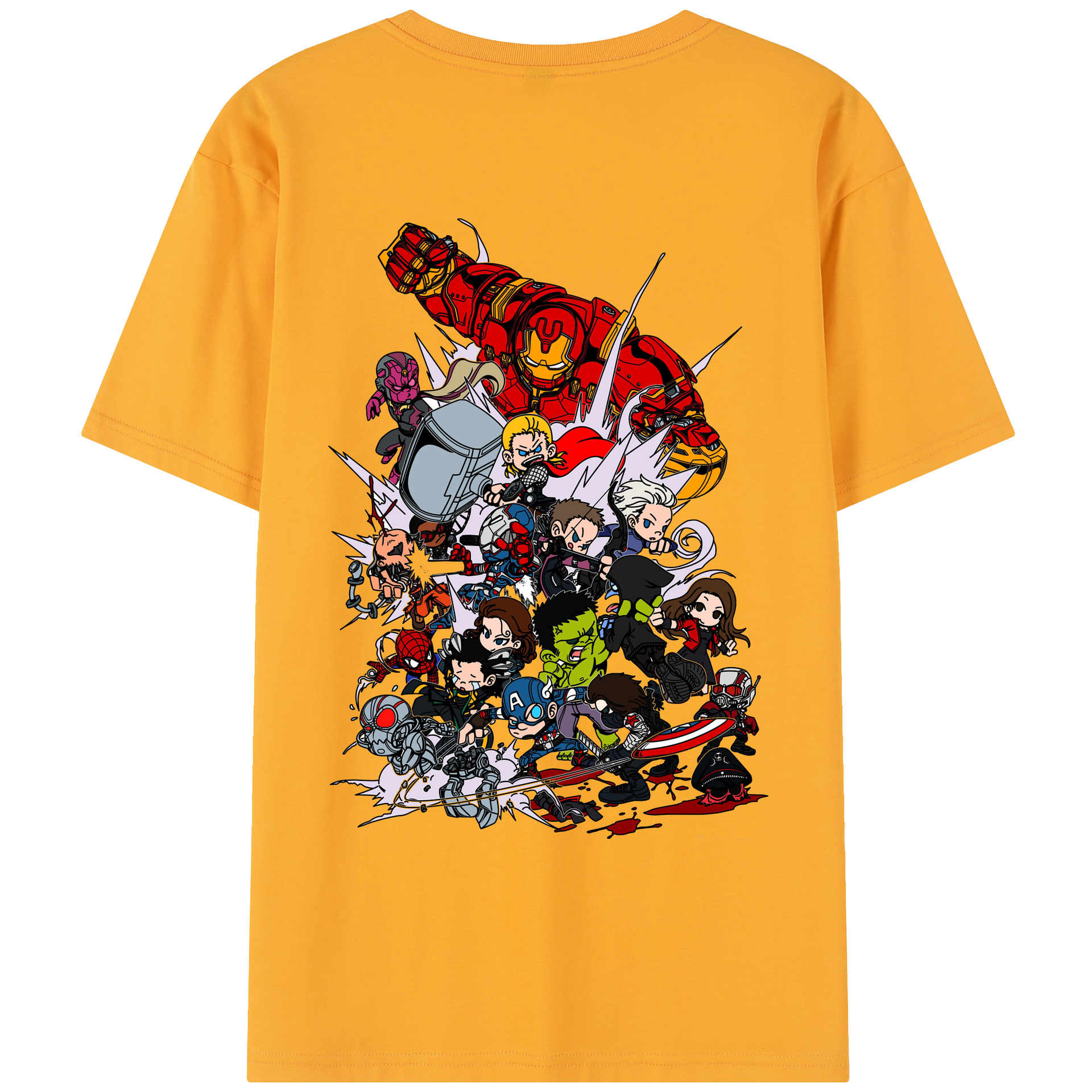（画像用） アベンジャーズ The Avengers レディース半袖Tシャツ(バックプリント)