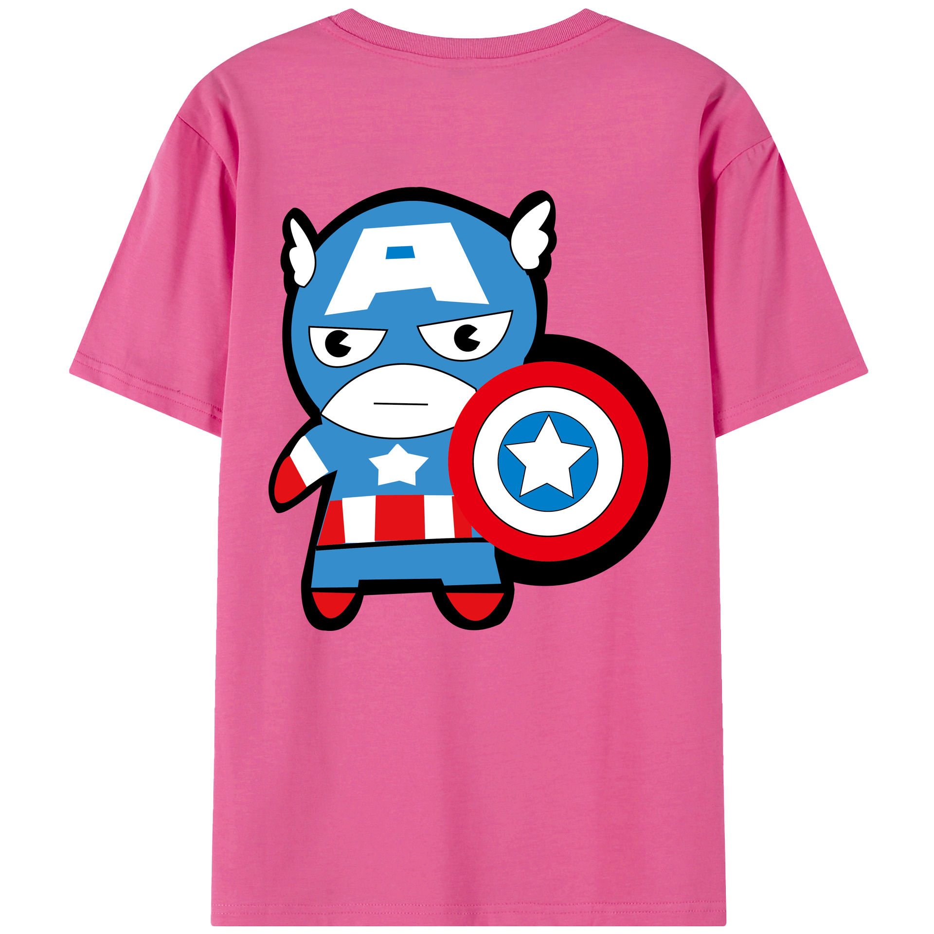 （画像用） アベンジャーズ The Avengers レディース半袖Tシャツ(バックプリント)