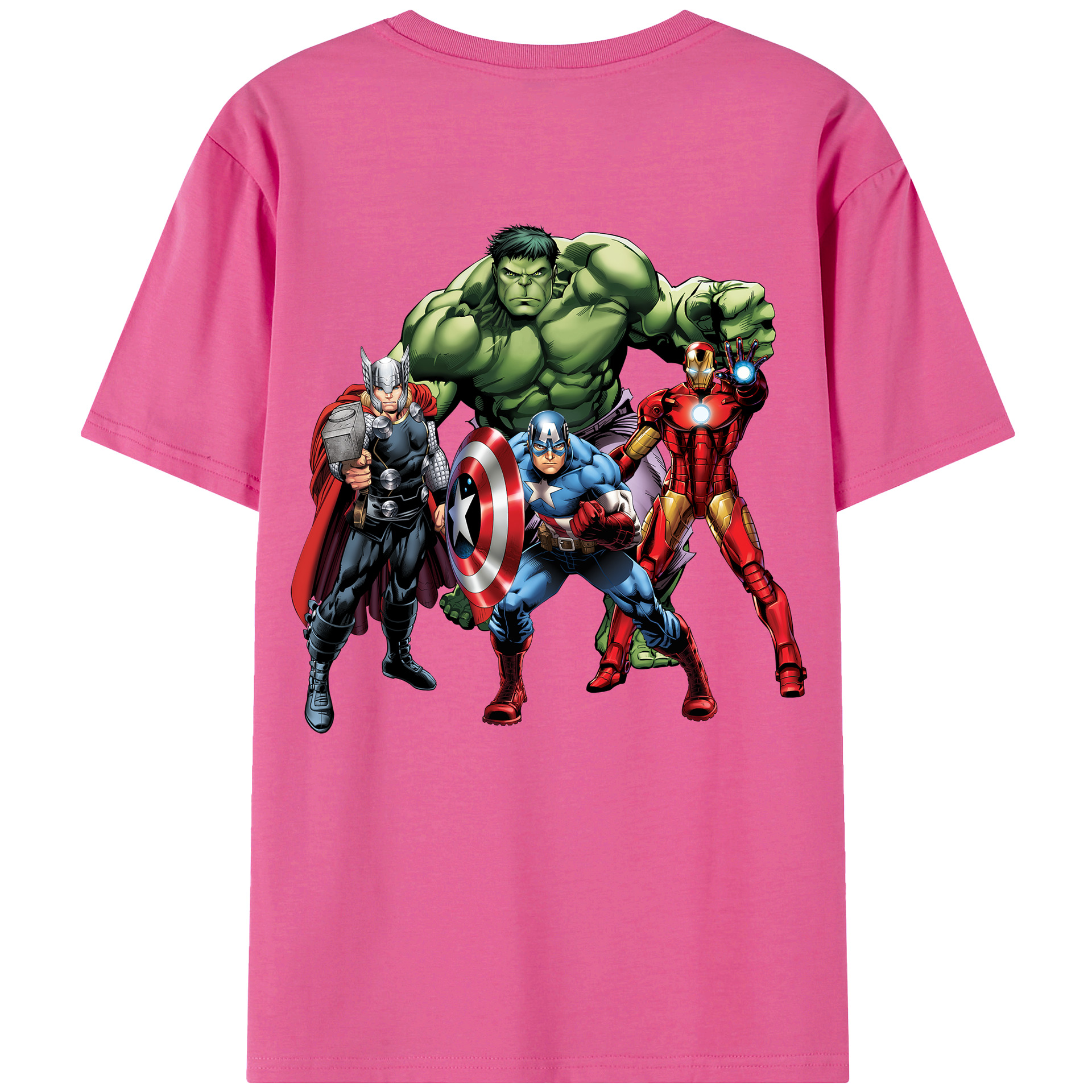 （画像用） アベンジャーズ The Avengers レディース半袖Tシャツ(バックプリント)