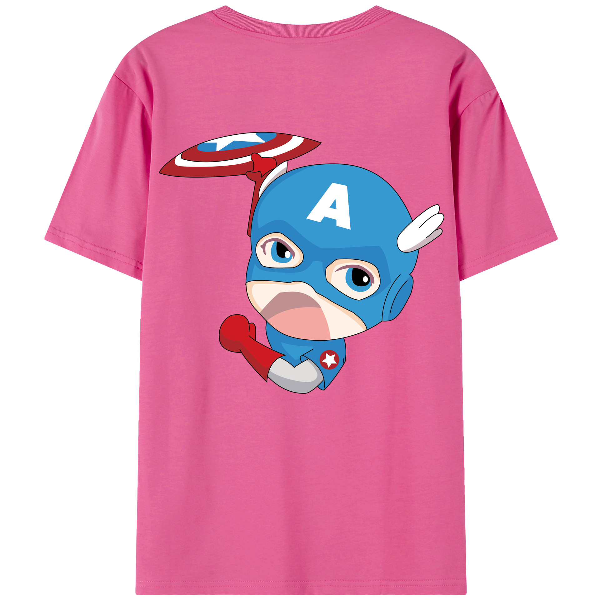 （画像用） アベンジャーズ The Avengers レディース半袖Tシャツ(バックプリント)