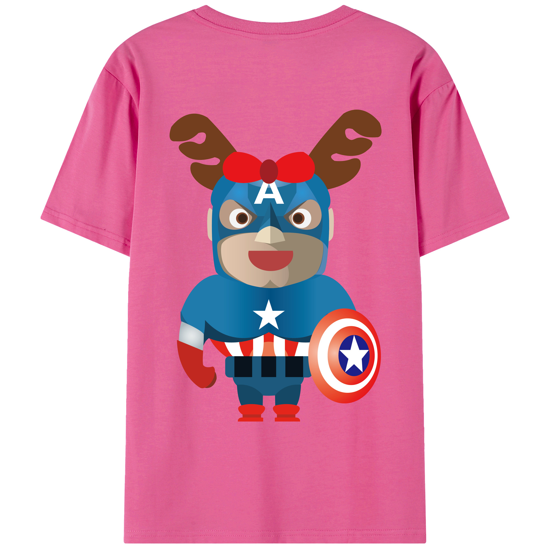 （画像用） アベンジャーズ The Avengers レディース半袖Tシャツ(バックプリント)
