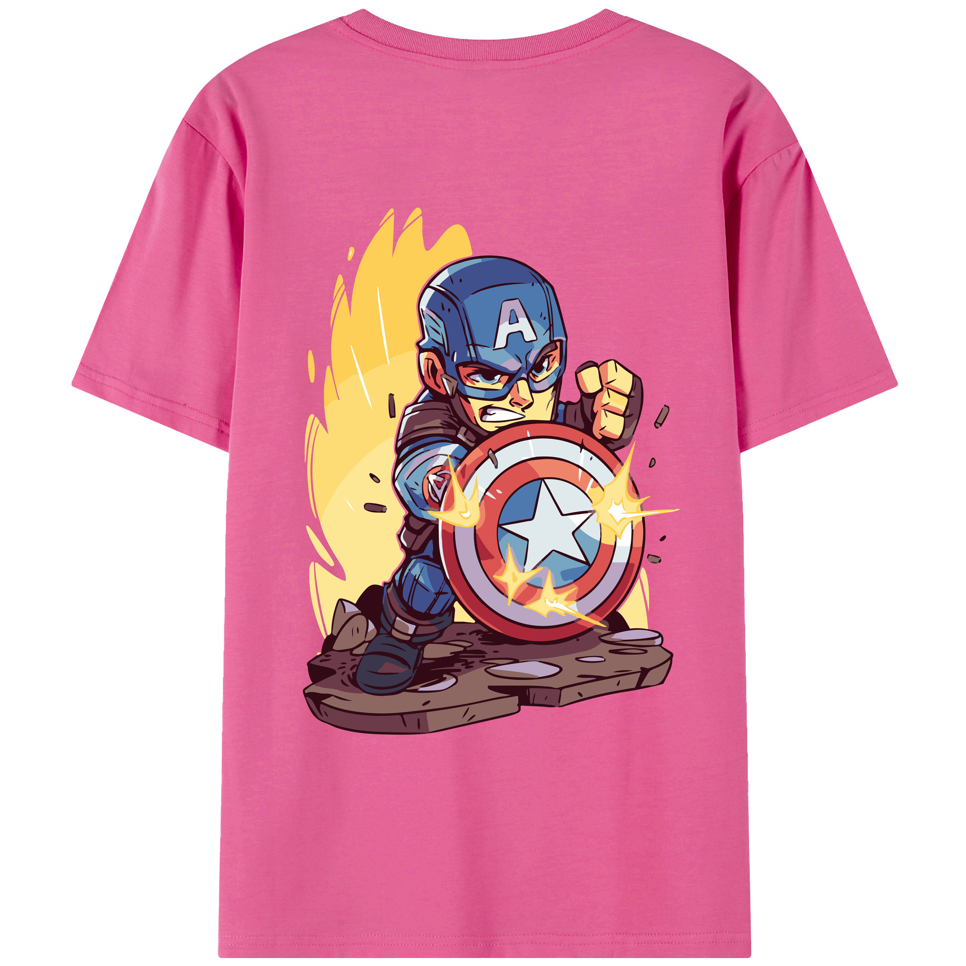 （画像用） アベンジャーズ The Avengers レディース半袖Tシャツ(バックプリント)