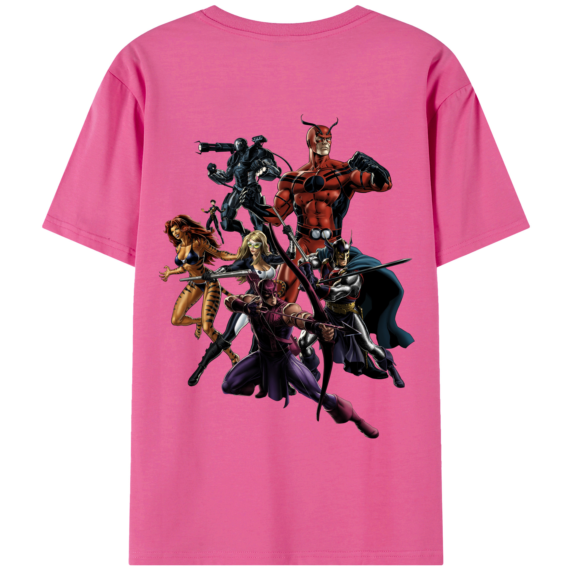 （画像用） アベンジャーズ The Avengers レディース半袖Tシャツ(バックプリント)