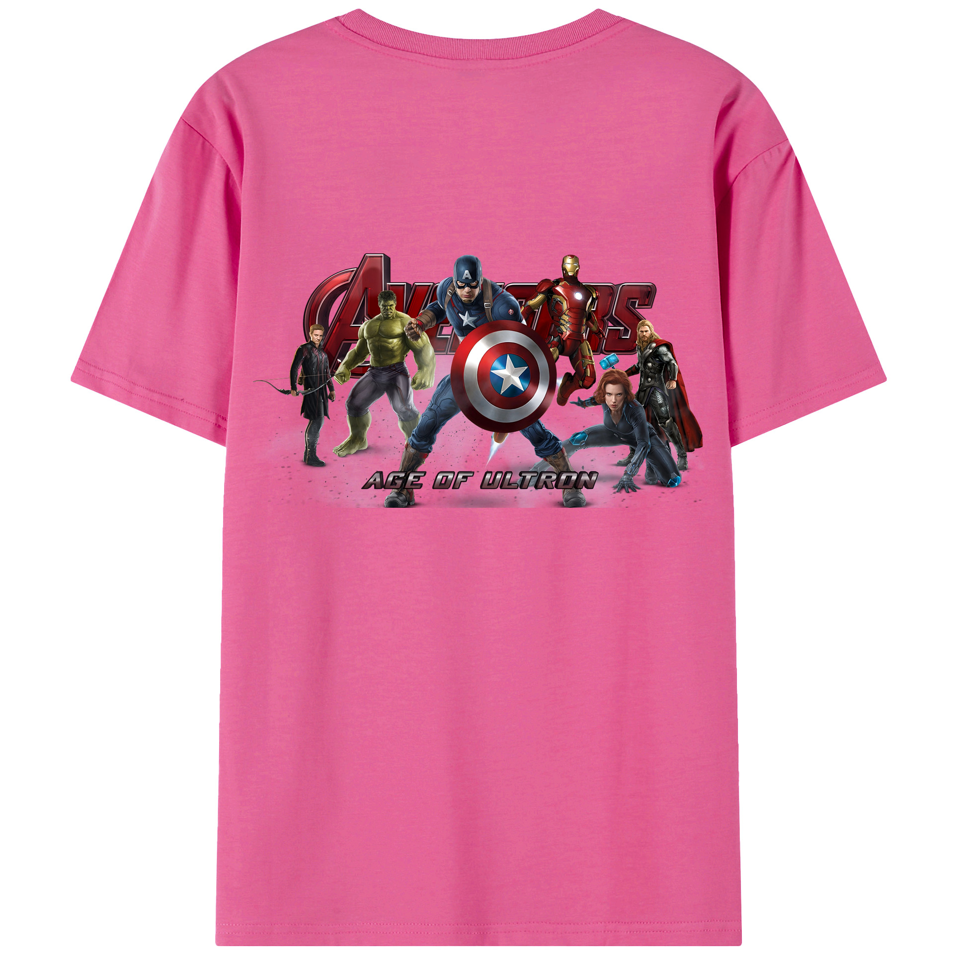 （画像用） アベンジャーズ The Avengers レディース半袖Tシャツ(バックプリント)