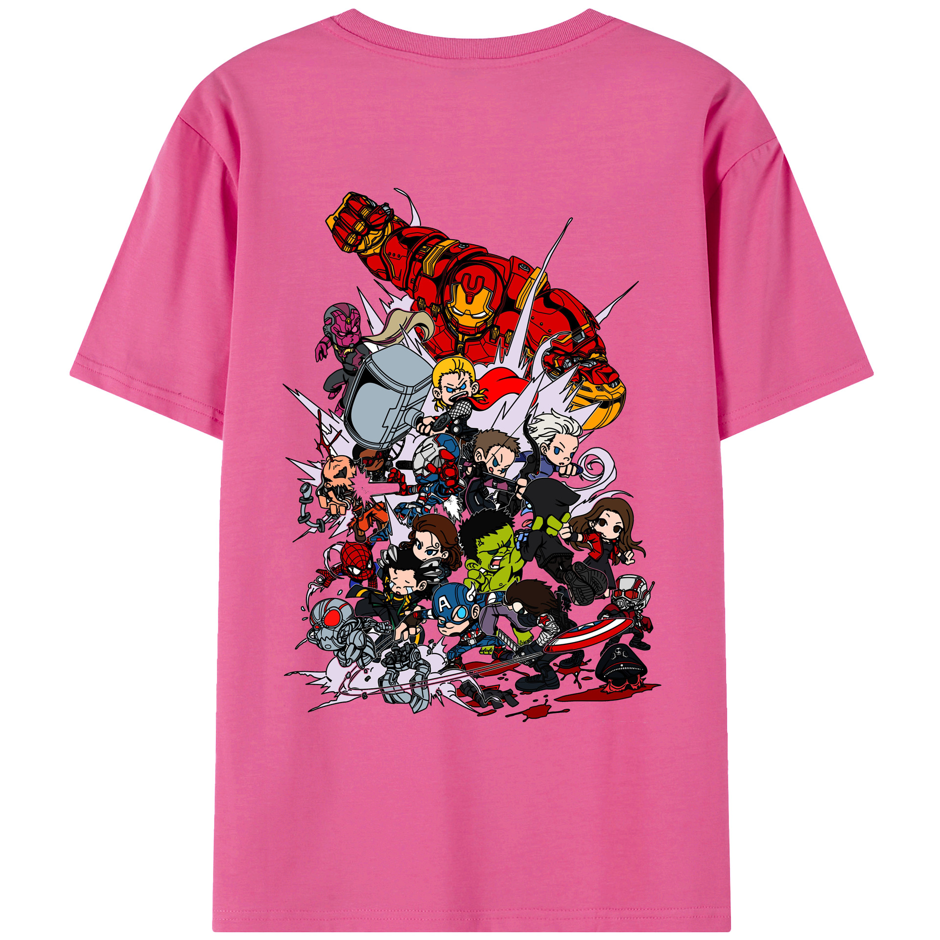 （画像用） アベンジャーズ The Avengers レディース半袖Tシャツ(バックプリント)