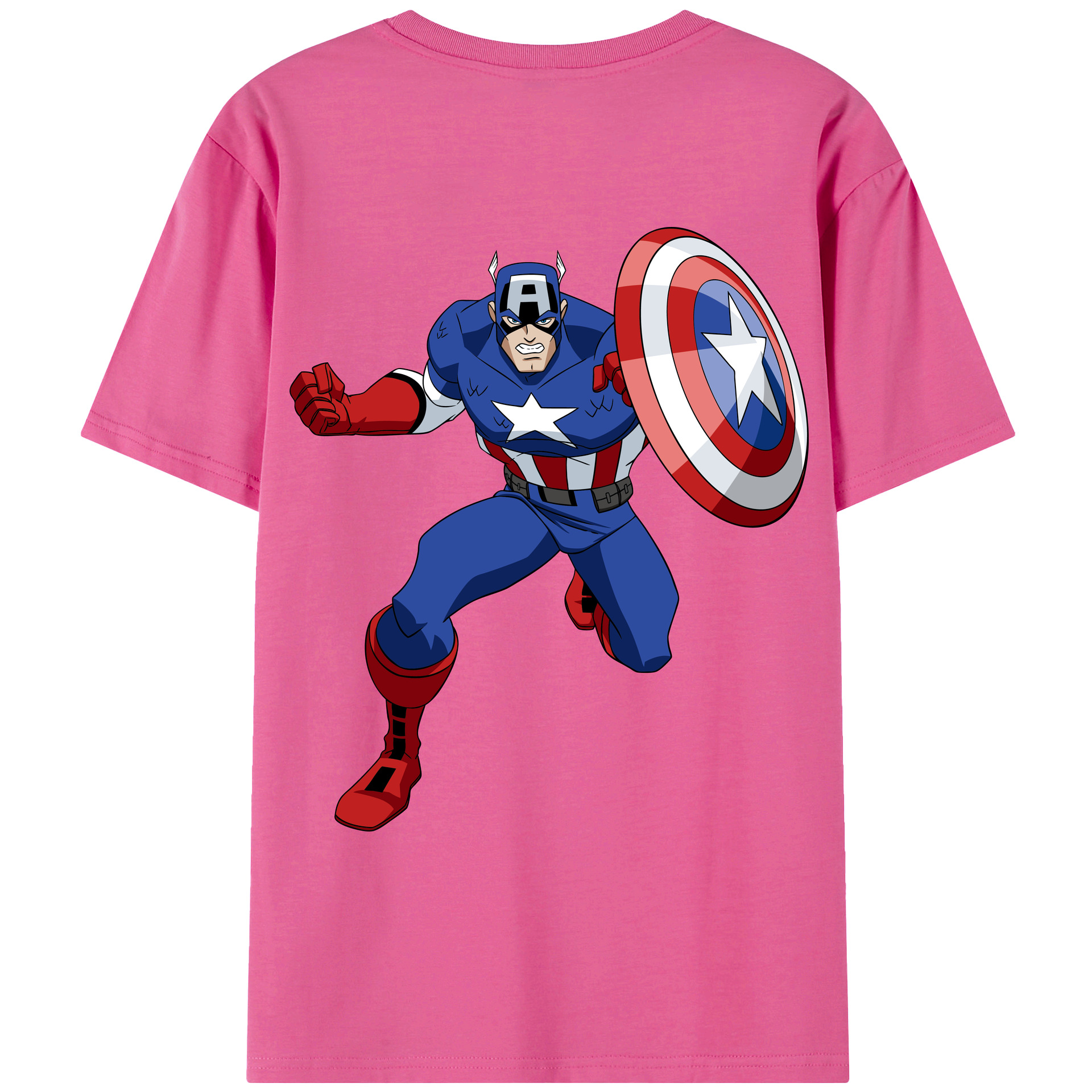 （画像用） アベンジャーズ The Avengers レディース半袖Tシャツ(バックプリント)